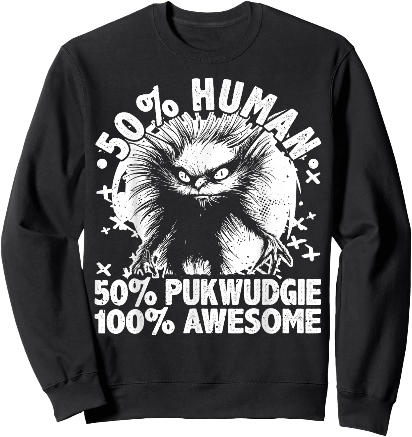 Pukwudgie Cryptid & Folklore Myths For A Cryptozoologist Sweatshirt - Sweatshirt | Black