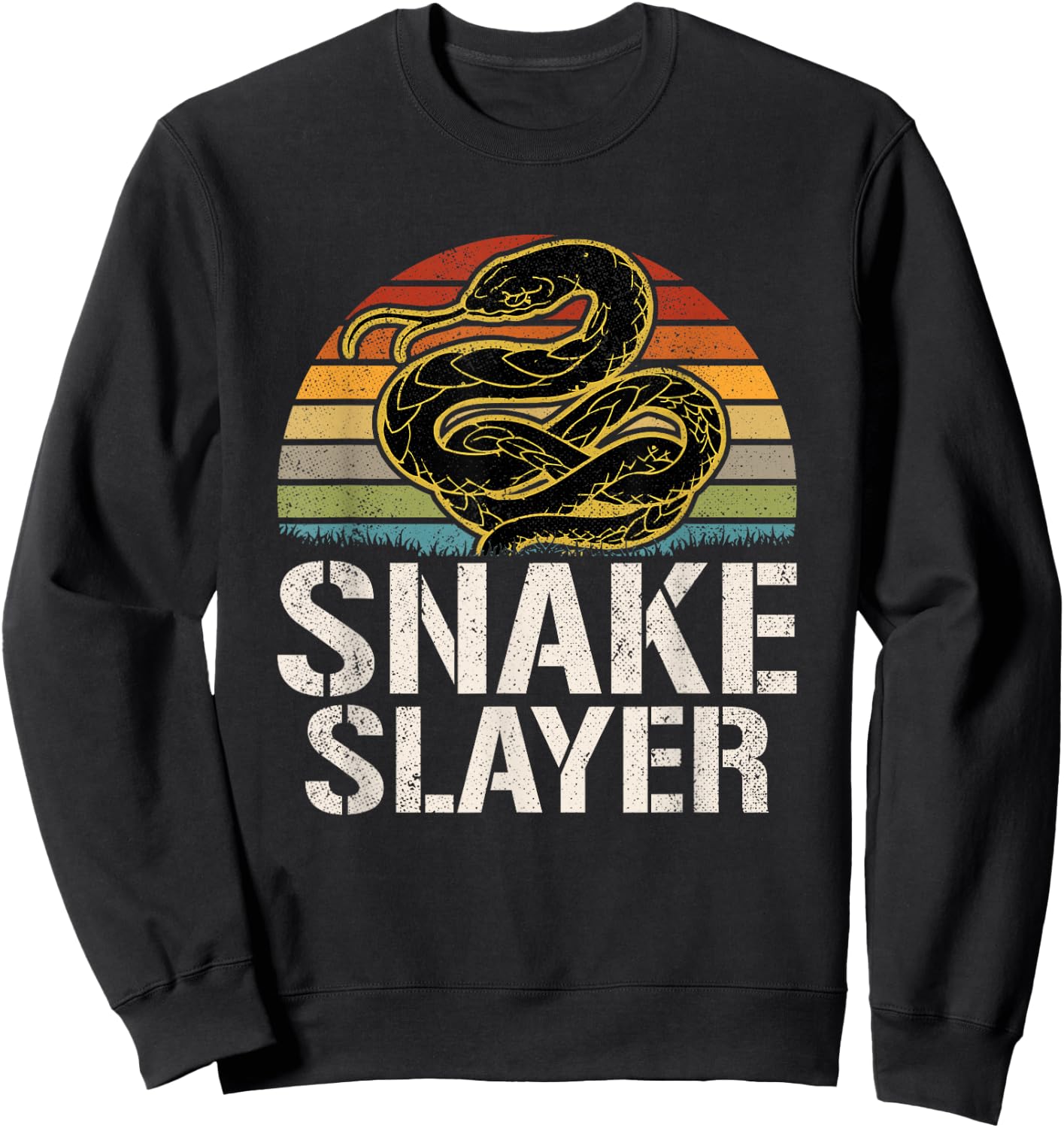 Snake Slayer Snake Hunter Sweatshirt - Sweatshirt | Black