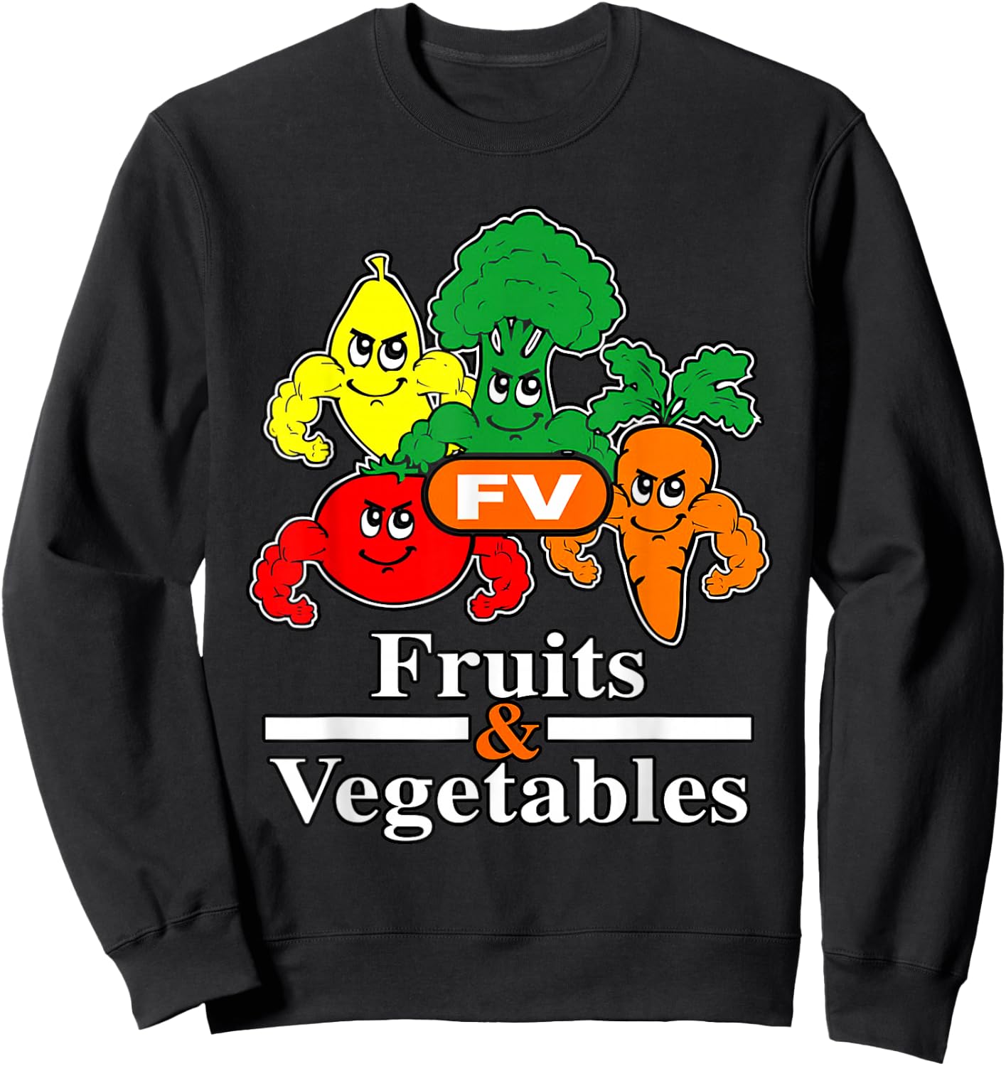 Fruits & Vegetables - Laranja Sweatshirt - Sweatshirt | Black