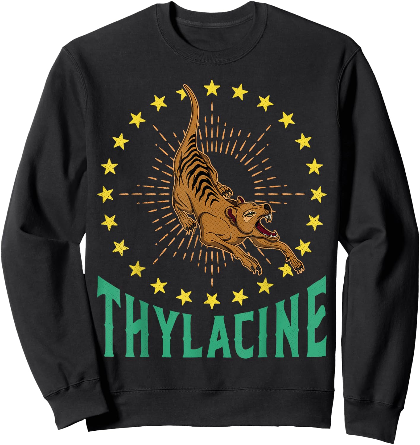 Thylacine Tasmanian biologist national cynocephalus Tasmania Sweatshirt - Sweatshirt | Black