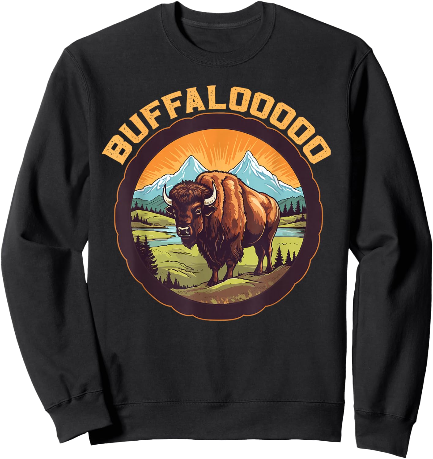 Lucky Buffalo Casino Slot Machine BUFFALOOOOO Gambling Sweatshirt - Sweatshirt | Black