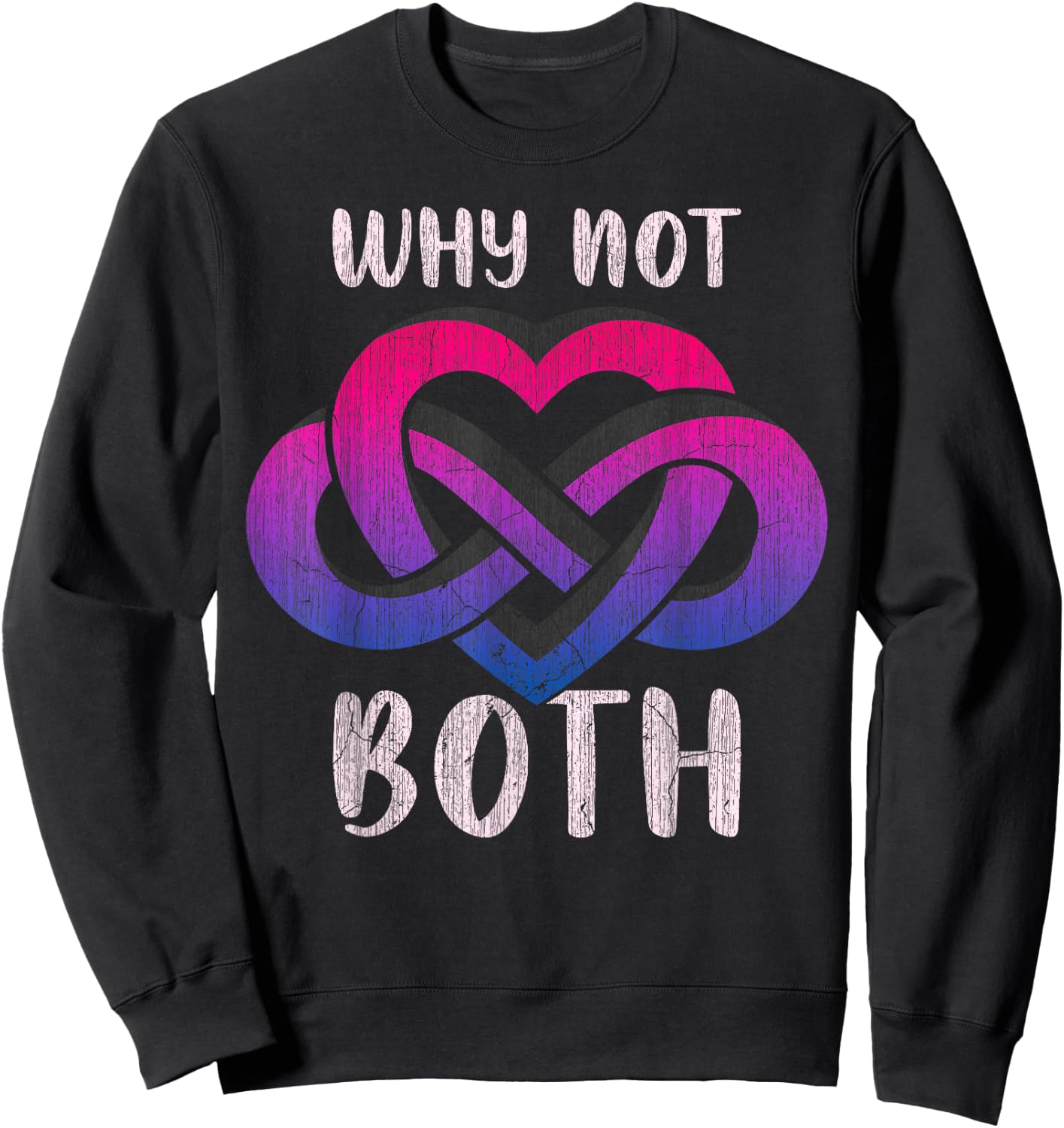 Bi Polyamory, Polyamory Symbol, Bisexual Colours Sweatshirt - Sweatshirt | Black