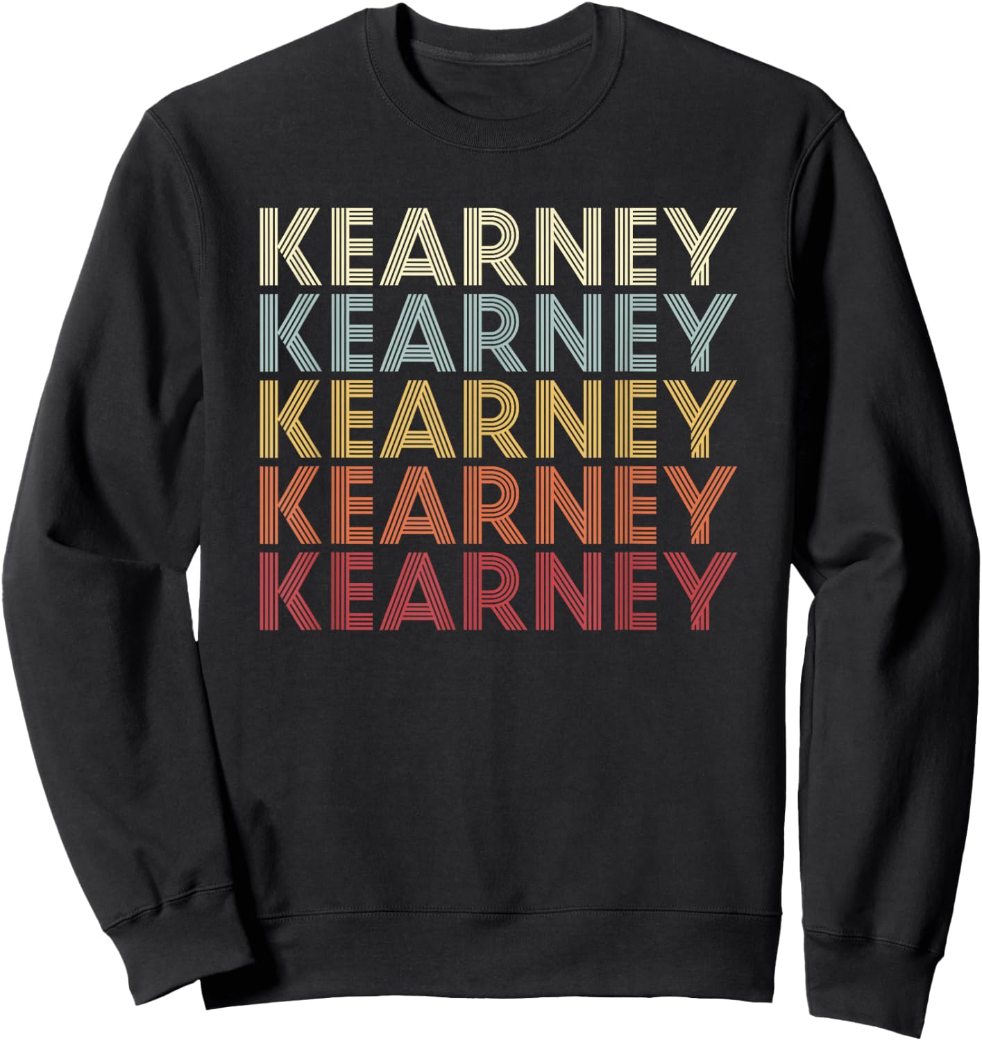 Kearney Missouri Kearney MO Retro Vintage Text Sweatshirt - Sweatshirt | Black