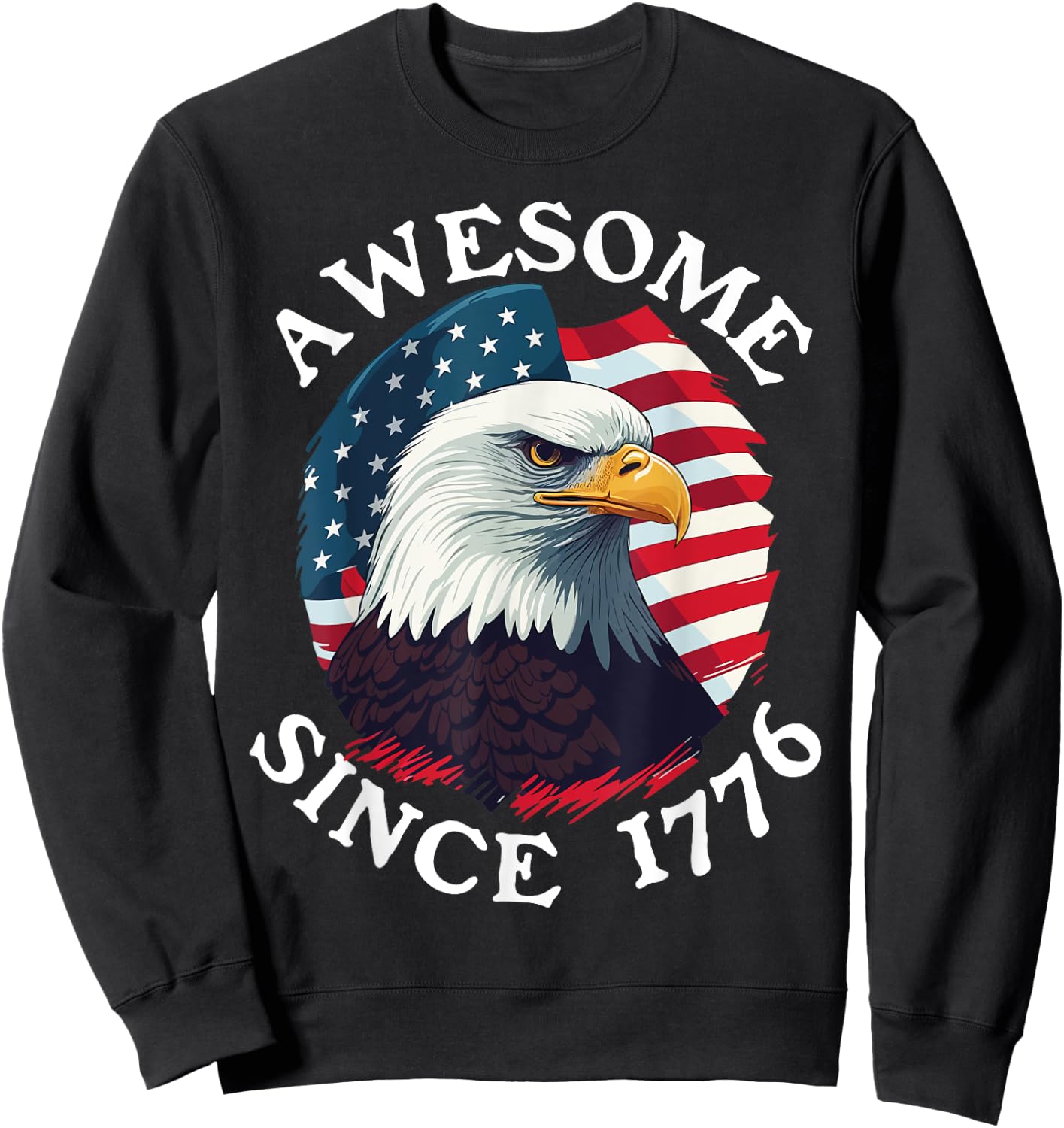 America 250th Anniversary 2026 Since 1776 USA July 4th Party Sweatshirt - Sweatshirt | Black