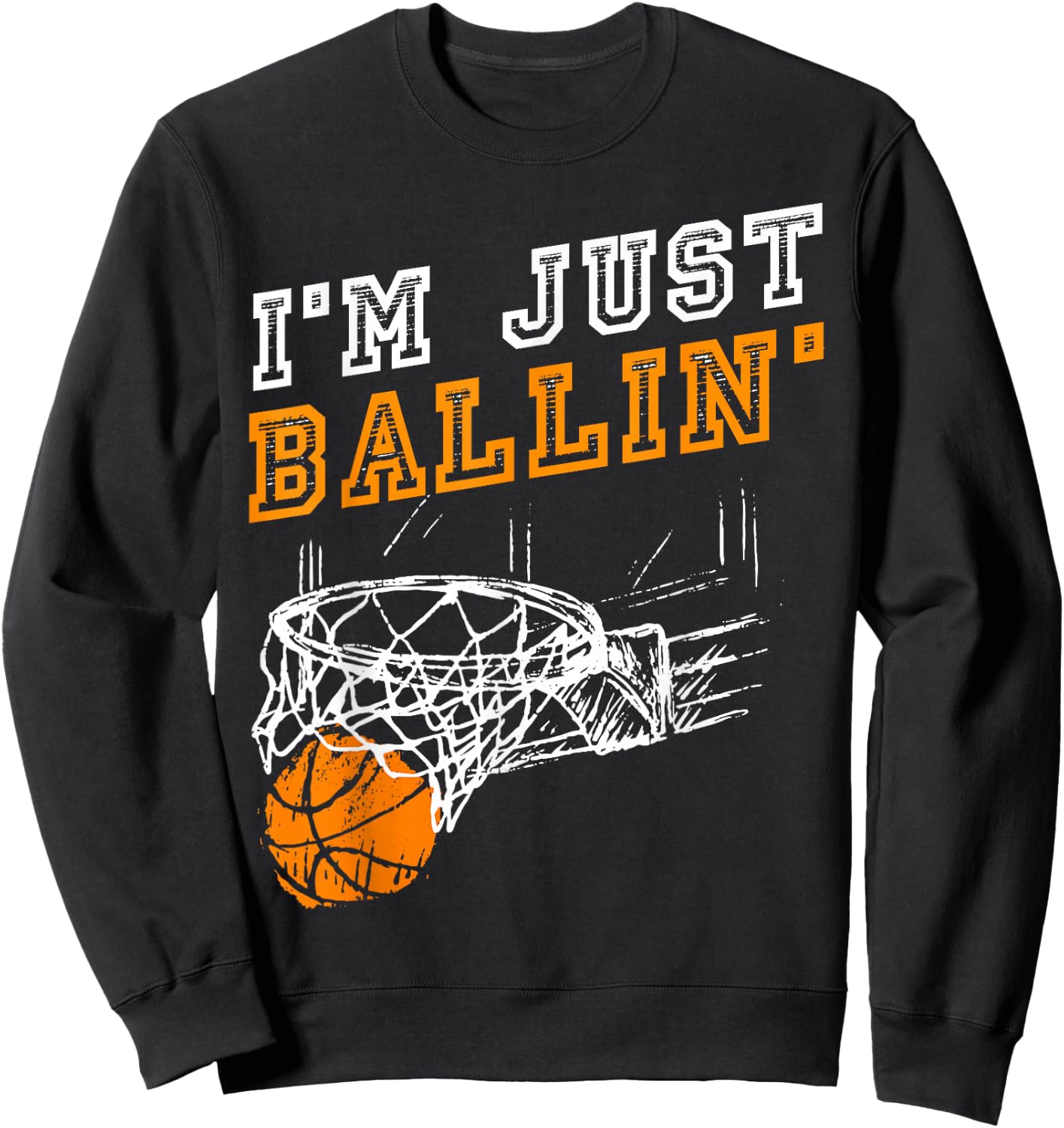 Basketball Gift Coach Player Boys Girls Men Youth Baller Small Sweatshirt - Sweatshirt | Black