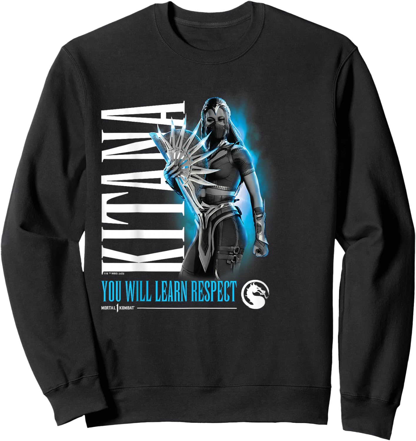 Mortal Kombat - Kitana You Will Learn Respect Sweatshirt - Sweatshirt | Black