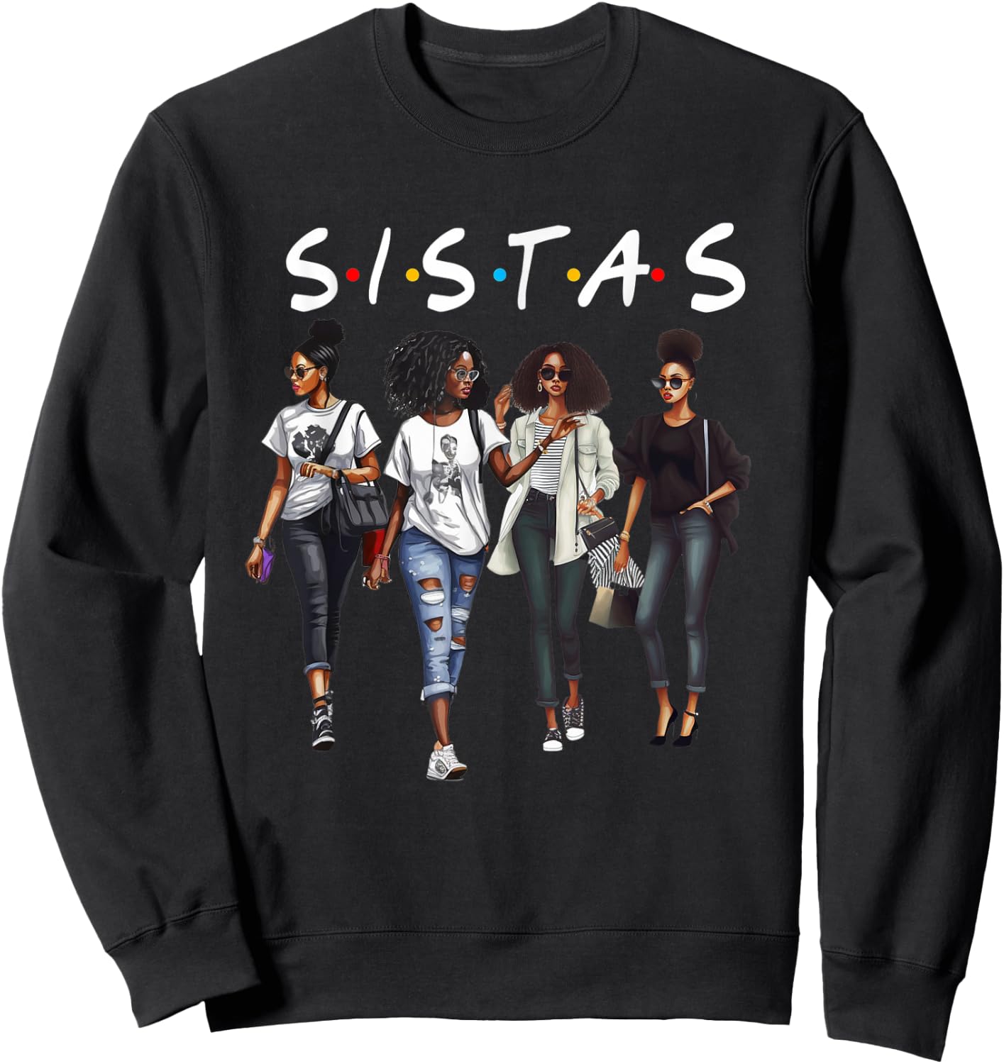 Melanin Queen African American Pride Black Girl Magic Attire Sweatshirt - Sweatshirt | Black