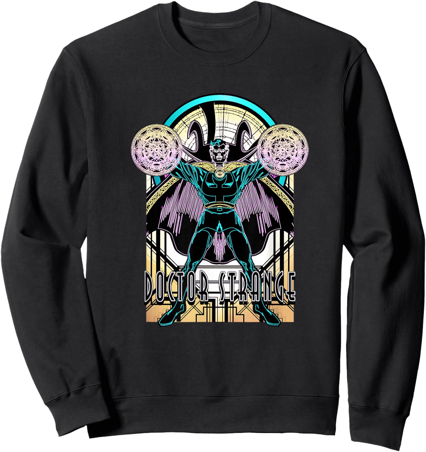 Marvel Comics Retro Classic Doctor Strange Negative Portrait Sweatshirt - Sweatshirt | Black