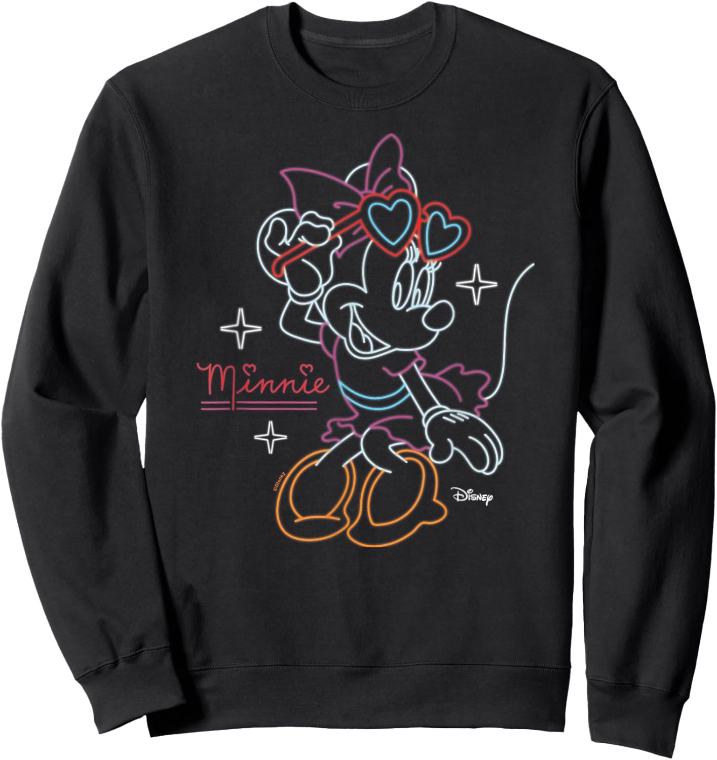 Minnie - Minnie Neon Pose Sweatshirt - Sweatshirt | Black