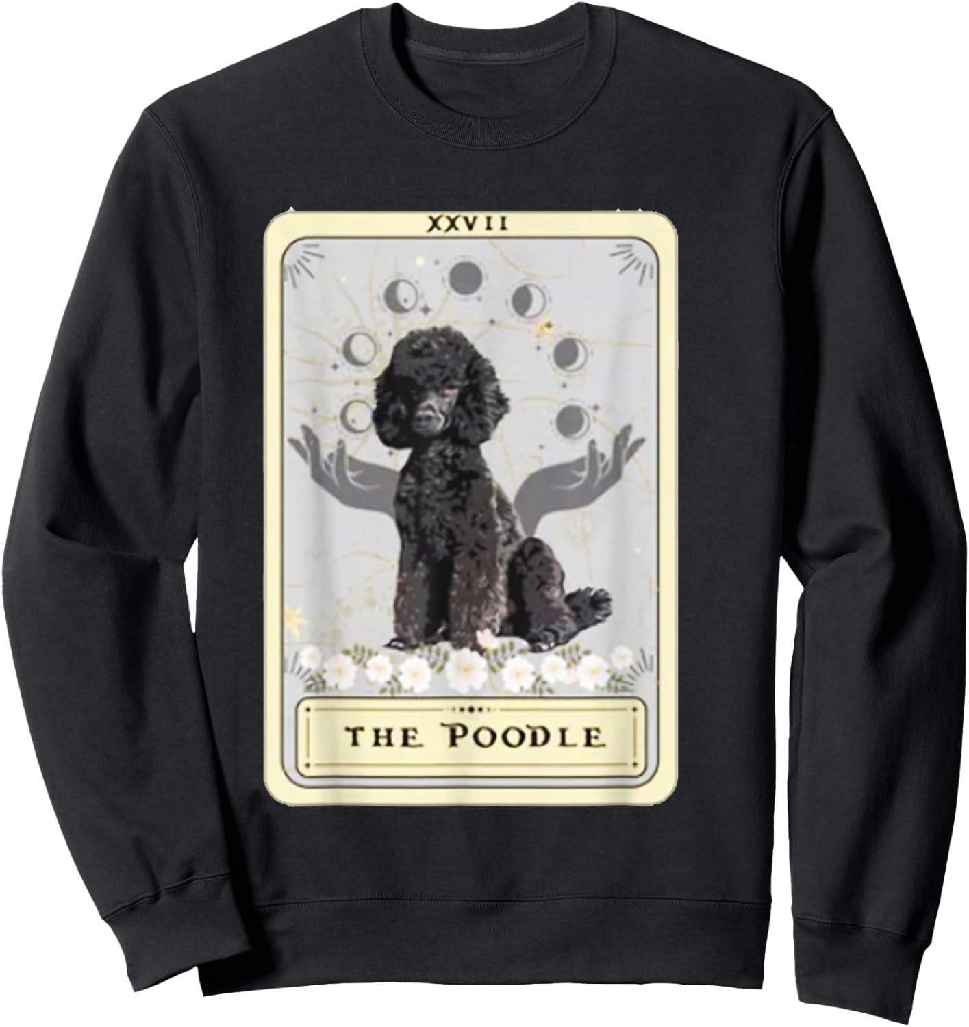 Poodle Tarot Card Sweatshirt - Sweatshirt | Black