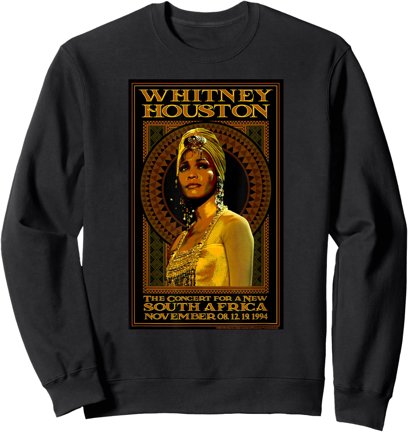 Whitney Houston The Concert for a New South Africa Sweatshirt - Sweatshirt | Black