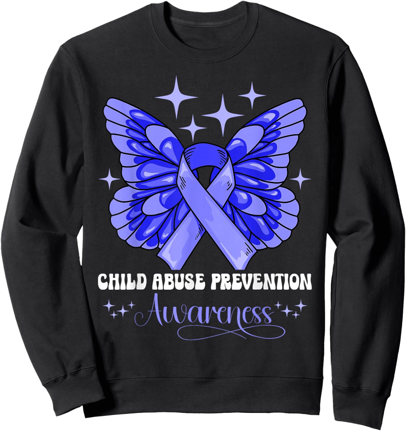 Child Abuse Prevention Awareness Sweatshirt - Sweatshirt | Black