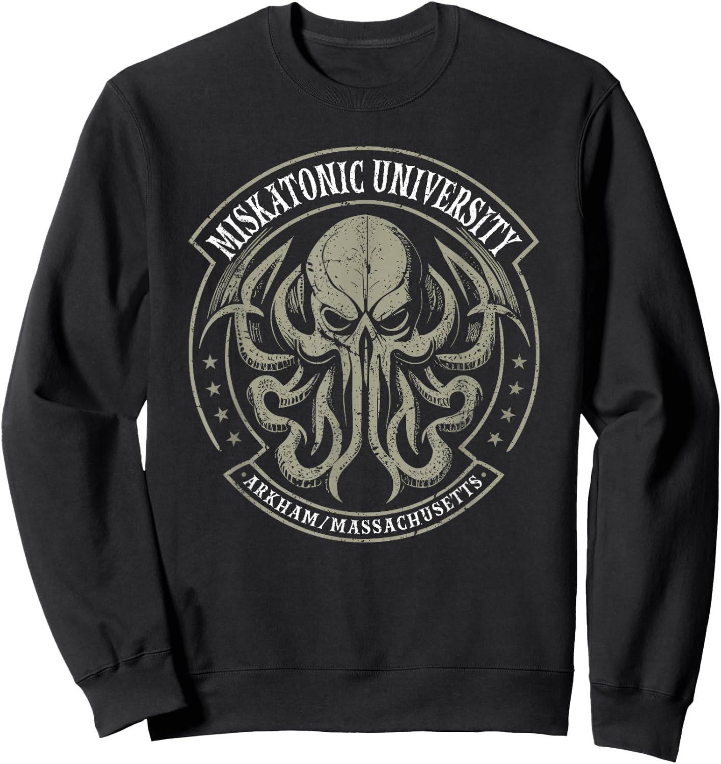 Miskatonic University, Vintage Cthulhu Sweatshirt - Sweatshirt | Black