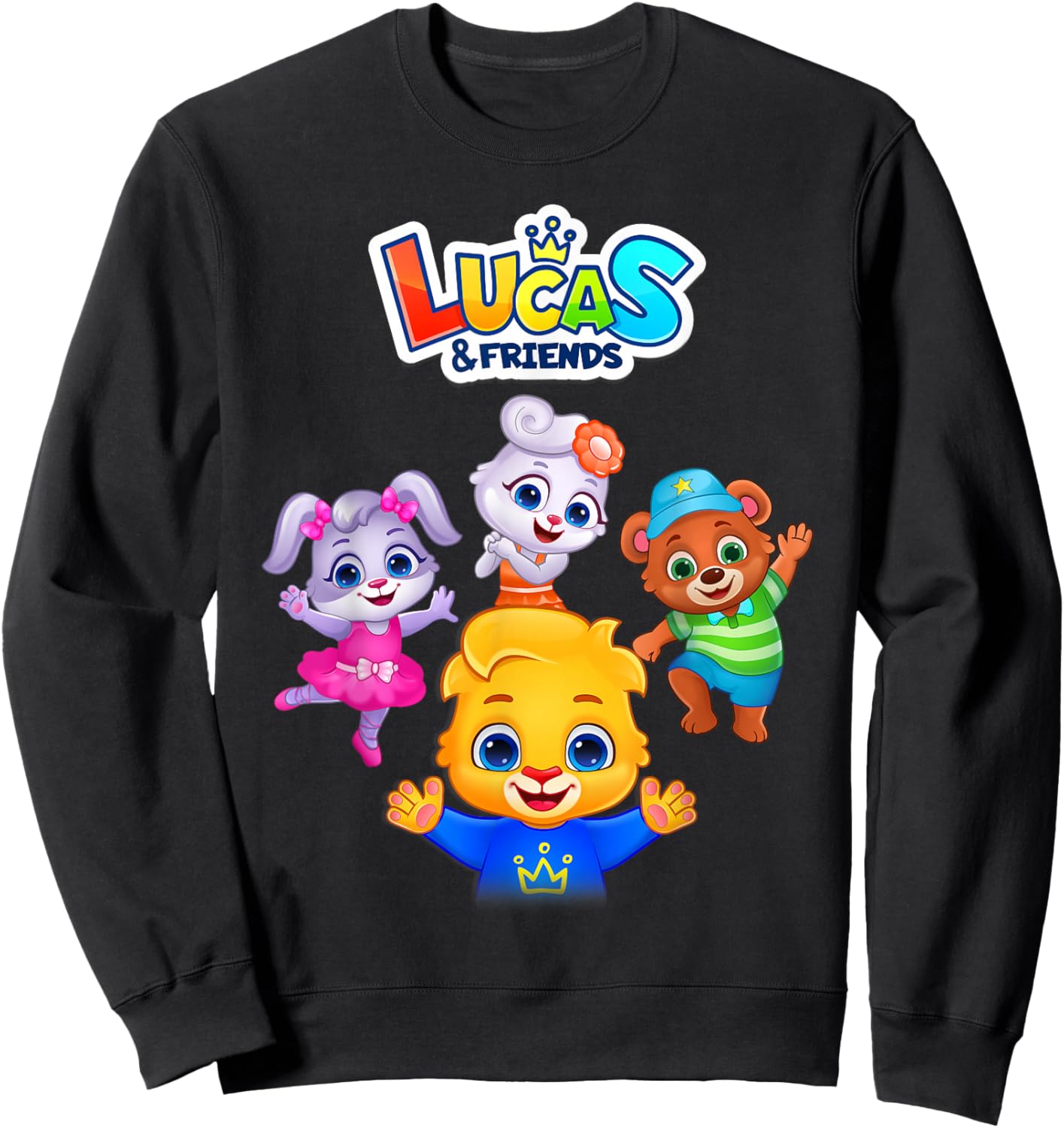 Lucas & Friends Graphic Official | RV AppStudios Small Sweatshirt - Sweatshirt | Black