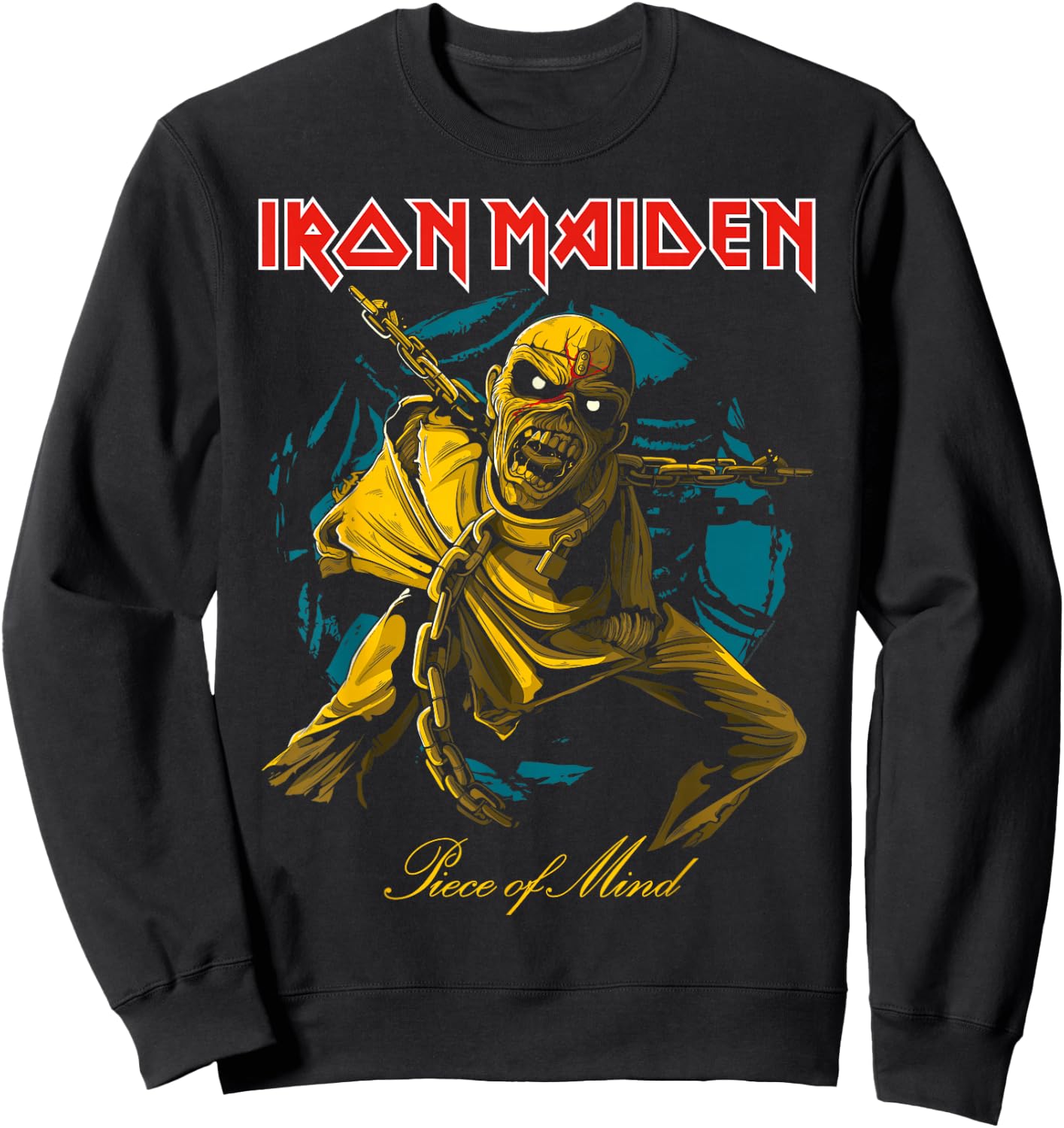 Iron Maiden - POM Gold Eddie Sweatshirt - Sweatshirt | Black