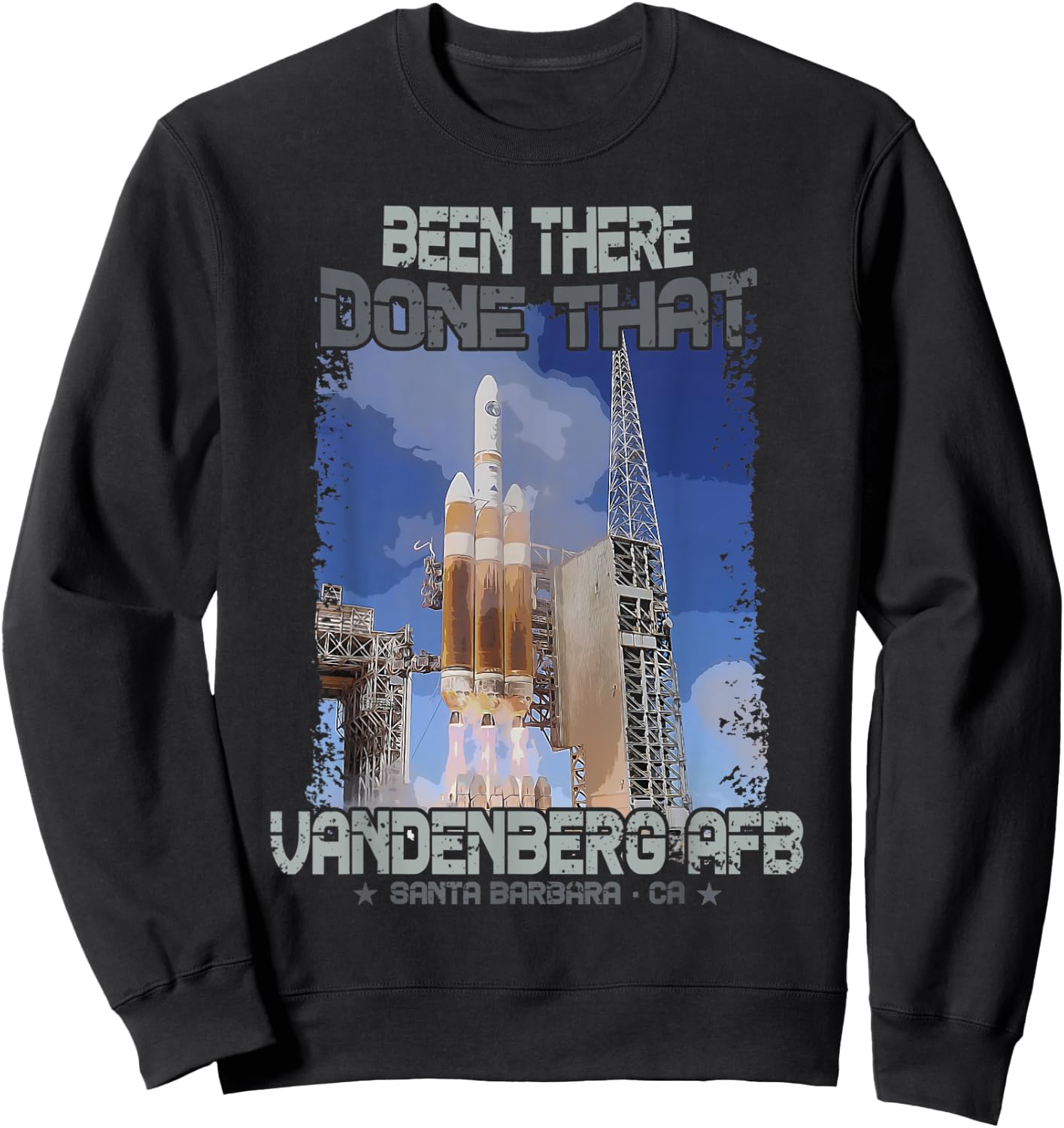 Vandenberg AFB Air Force Base Spaceflight Launch Sweatshirt - Sweatshirt | Black