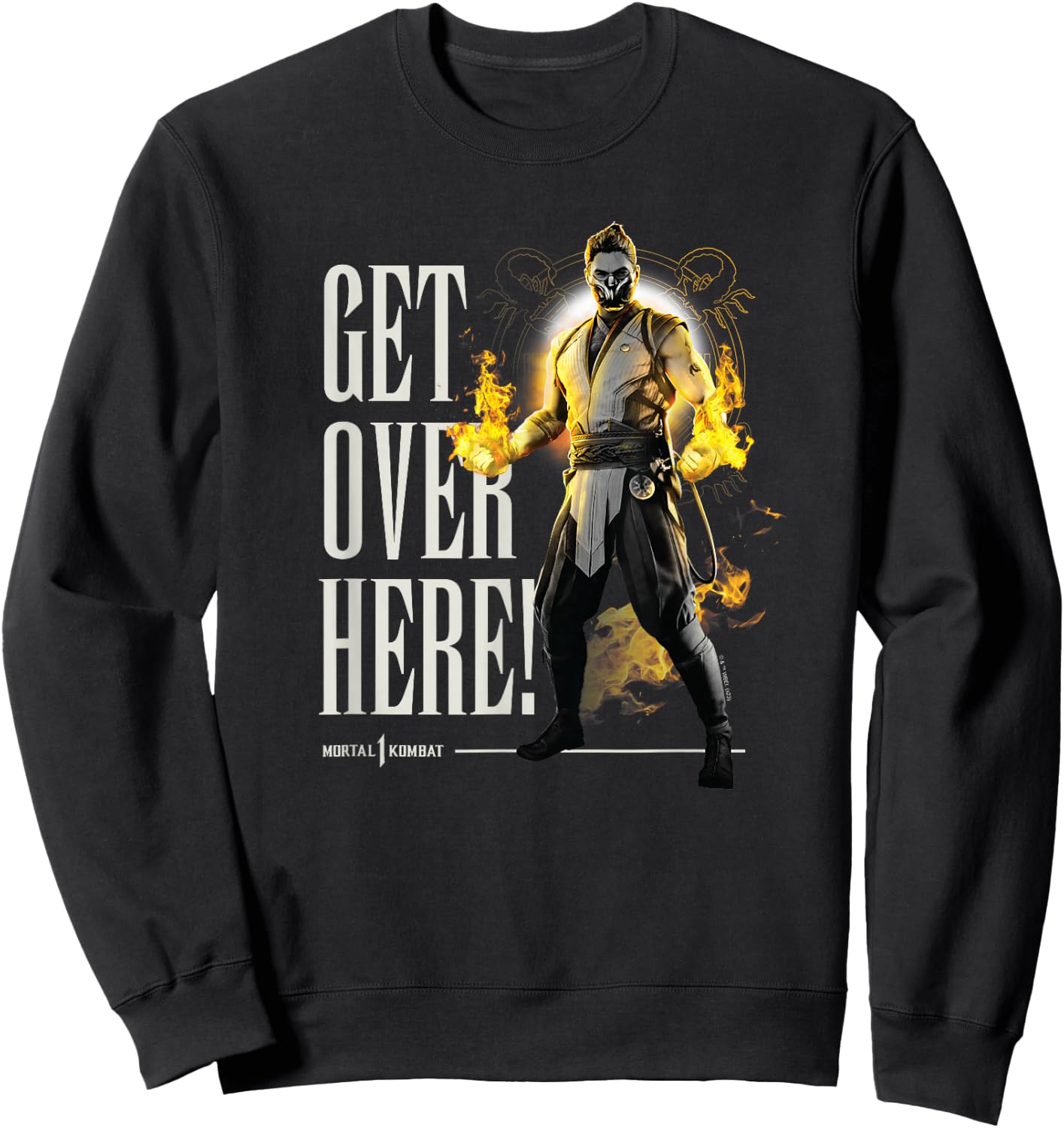 Mortal Kombat - Scorpion Get Over Here Sweatshirt - Sweatshirt | Black