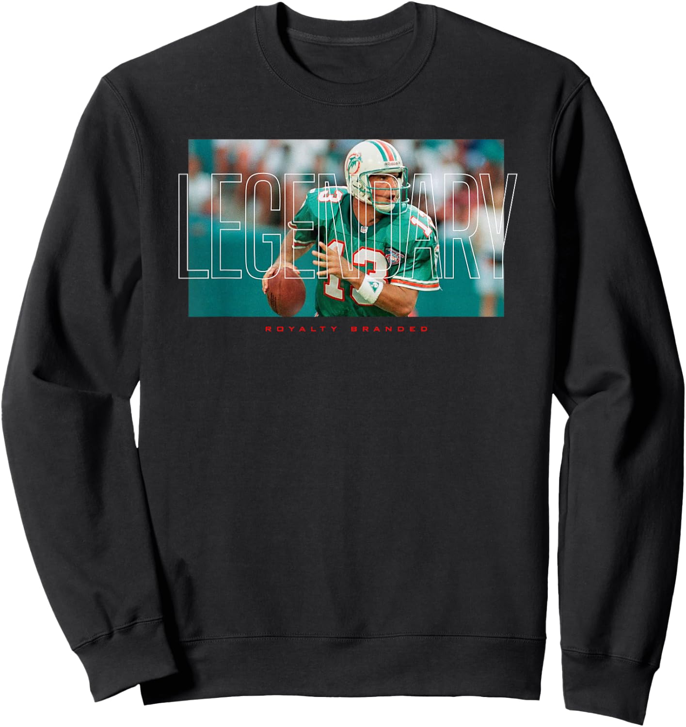 Royalty Branded Men's Legendary Marino Custom Sports , Black, Small Sweatshirt - Sweatshirt | Black