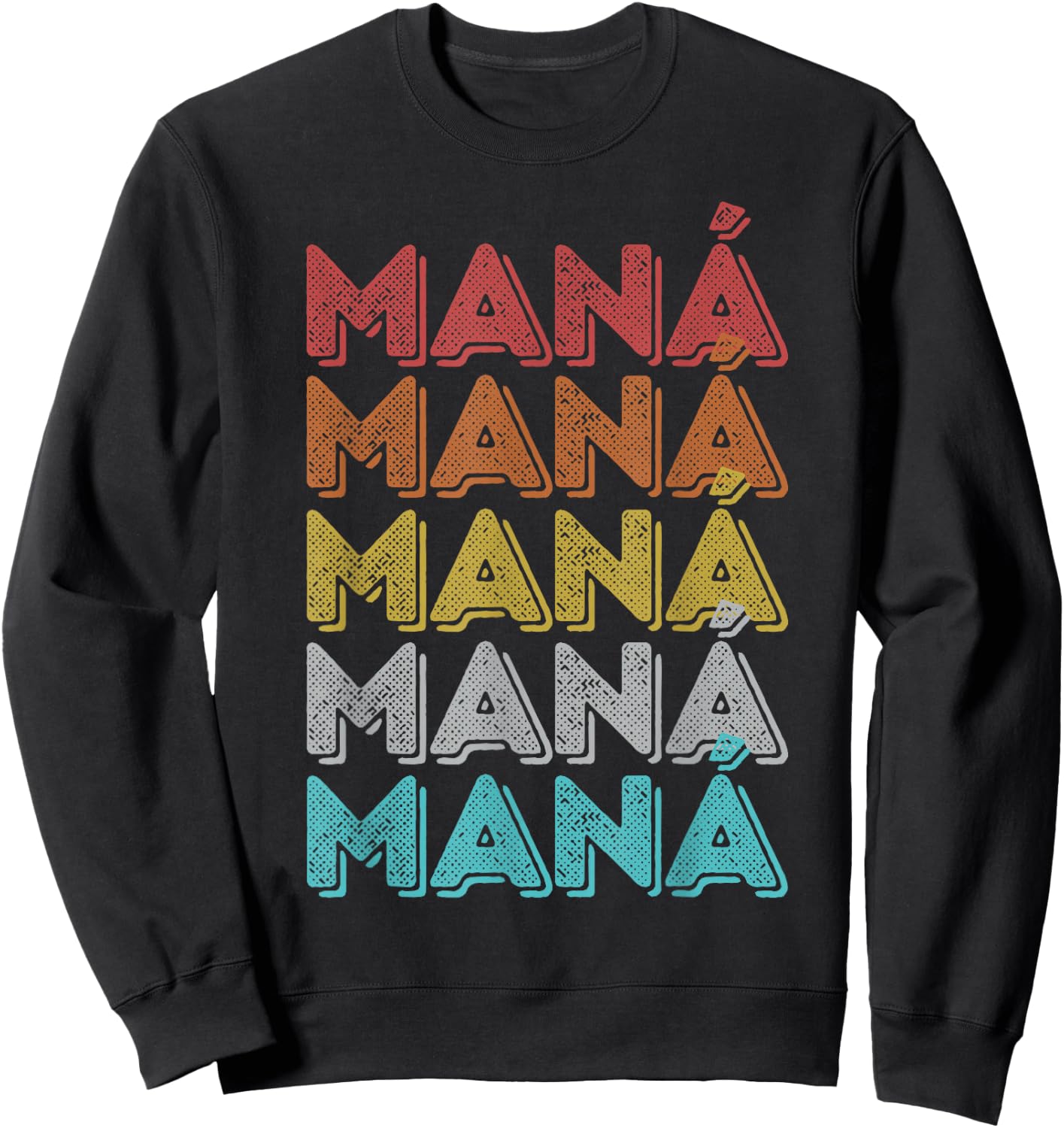 Vintage Retro Mana Sweatshirt - Sweatshirt | Black