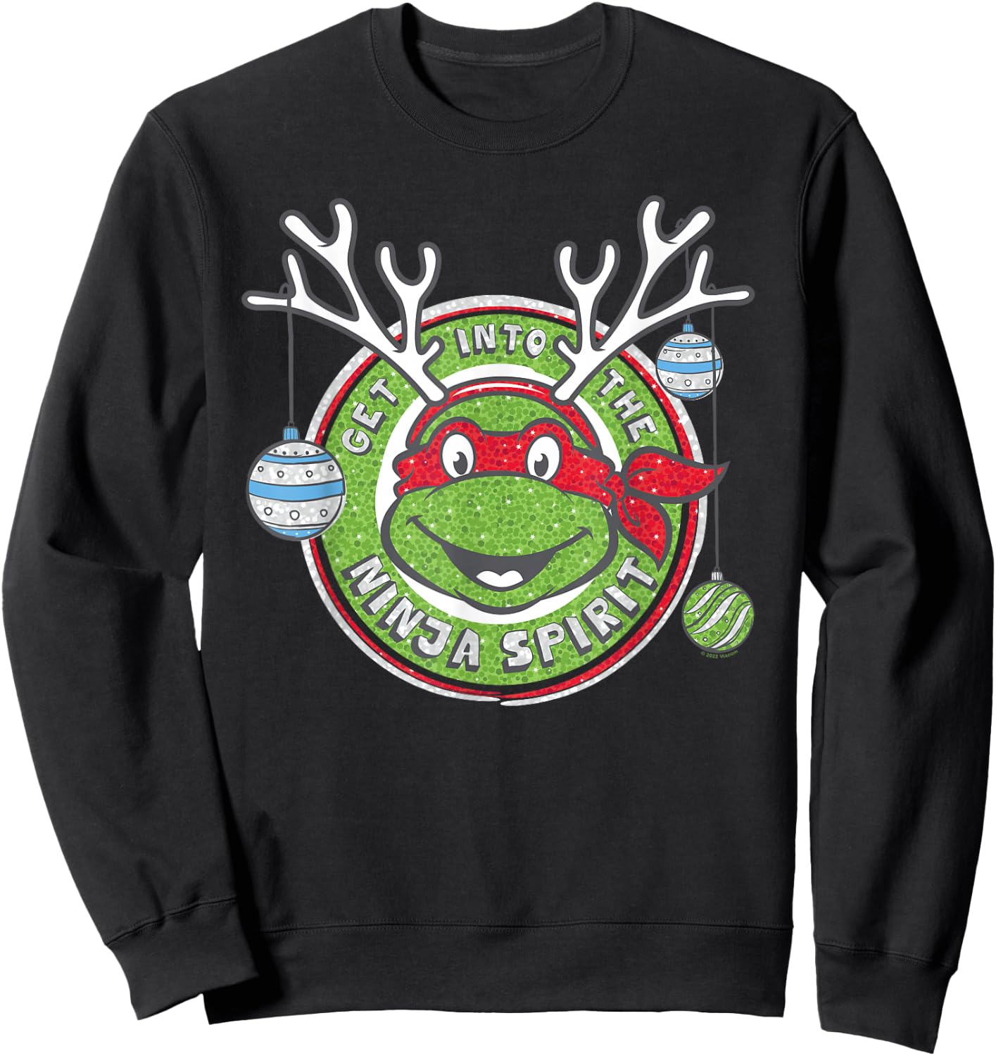 Teenage Mutant Ninja Turtles Christmas Into The Ninja Spirit Sweatshirt - Sweatshirt | Black