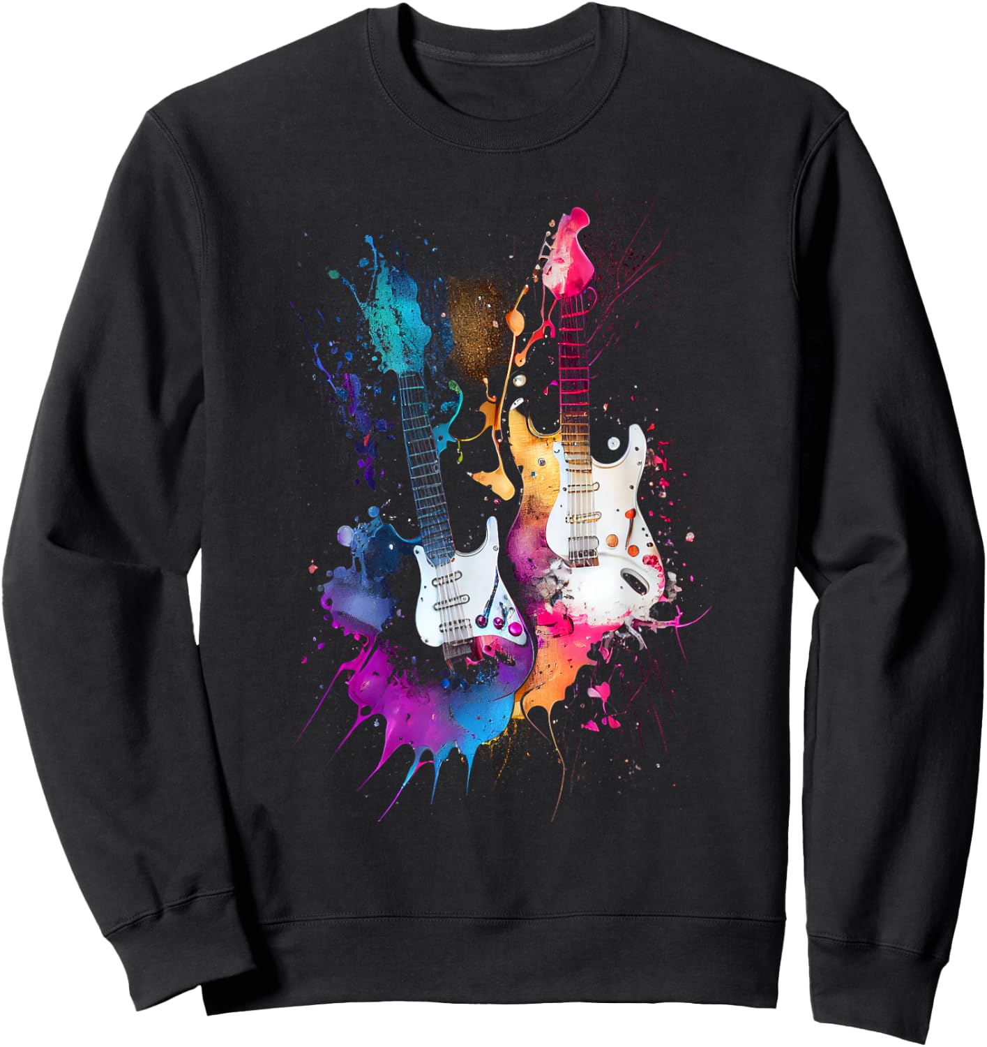 Guitars Musicians Guitarists Sweatshirt - Sweatshirt | Black