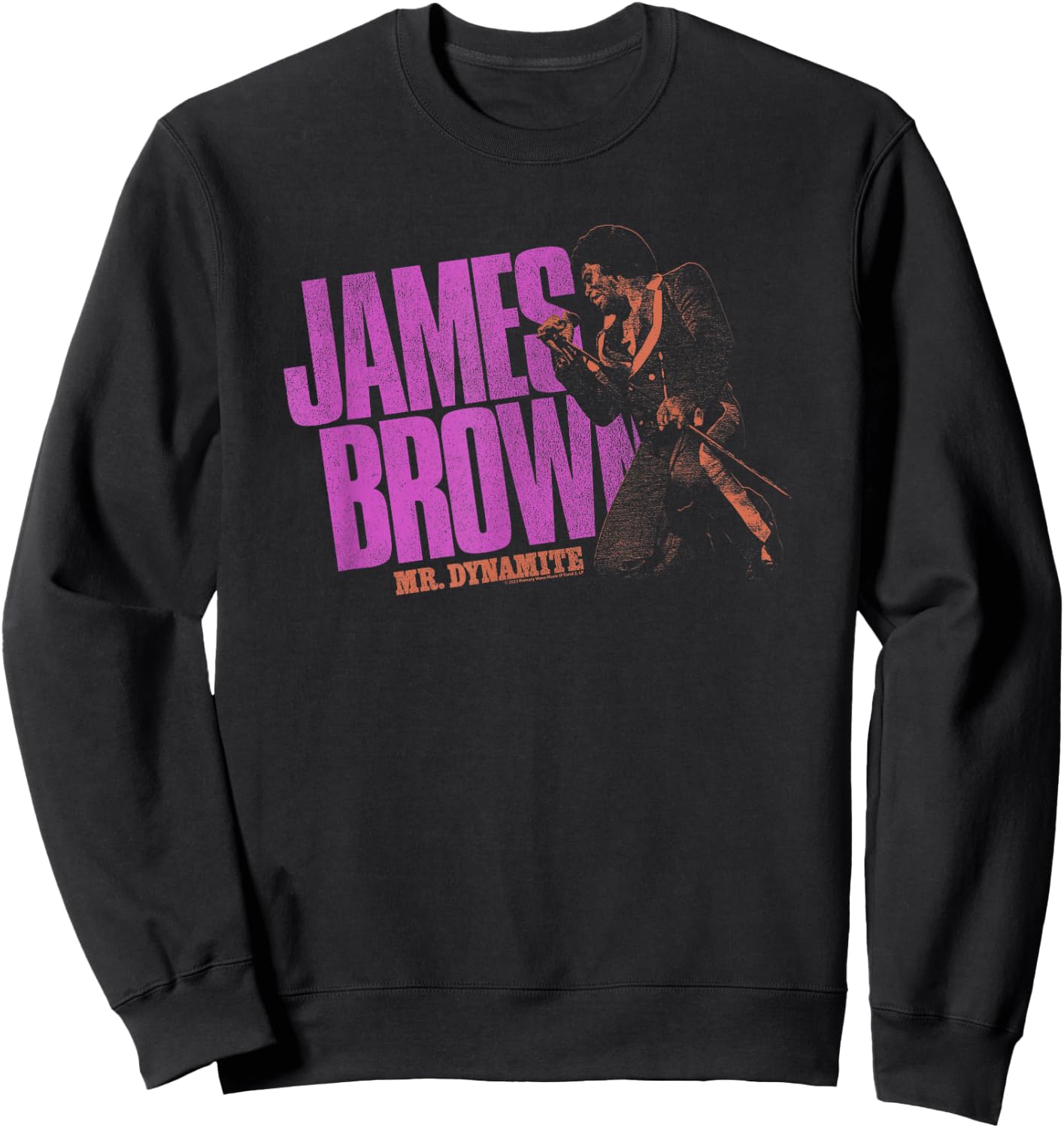 James Brown Mr Dynamite Purple Logo Sweatshirt - Sweatshirt | Black