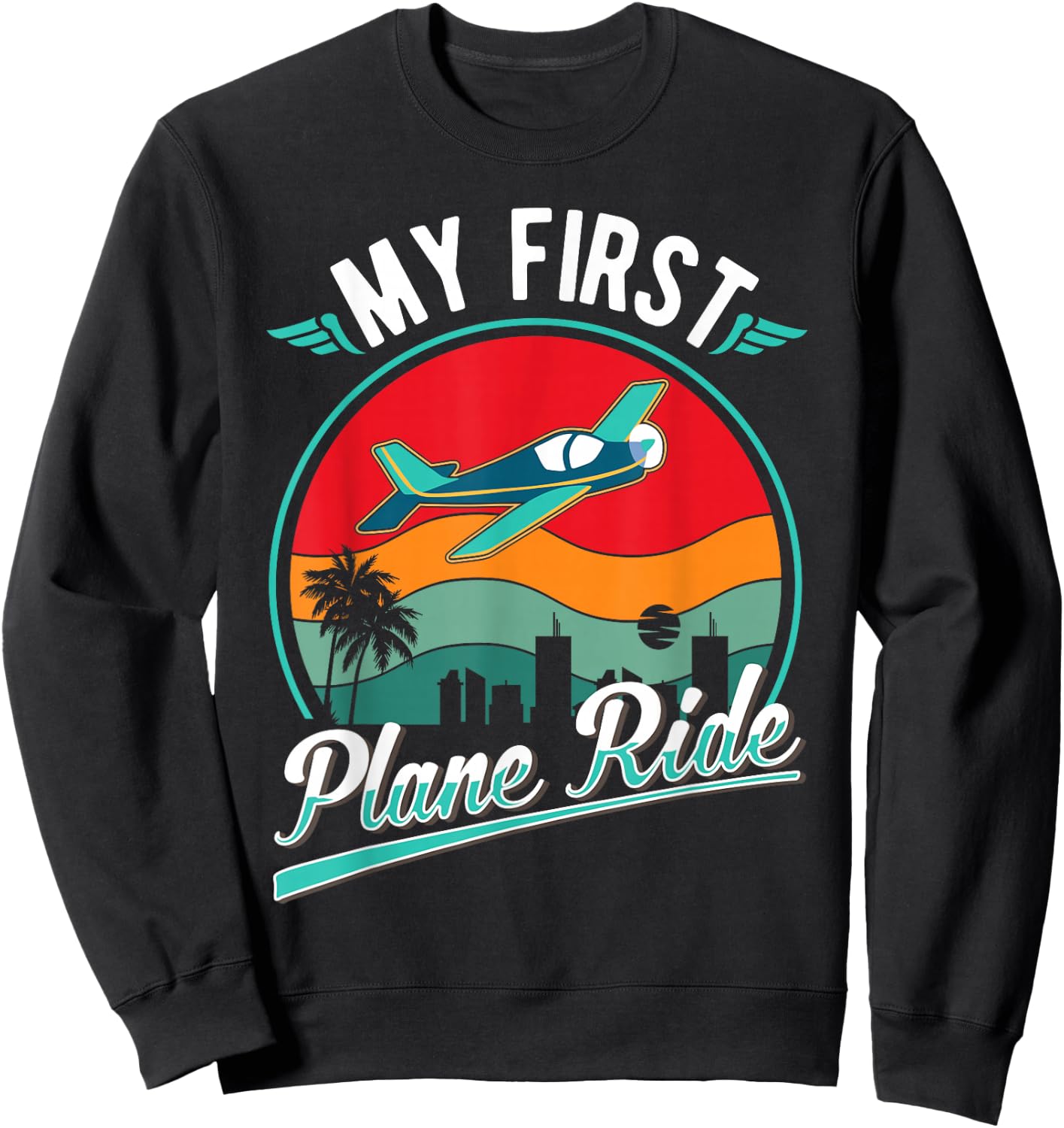 My First Plane Ride Sweatshirt - Sweatshirt | Black