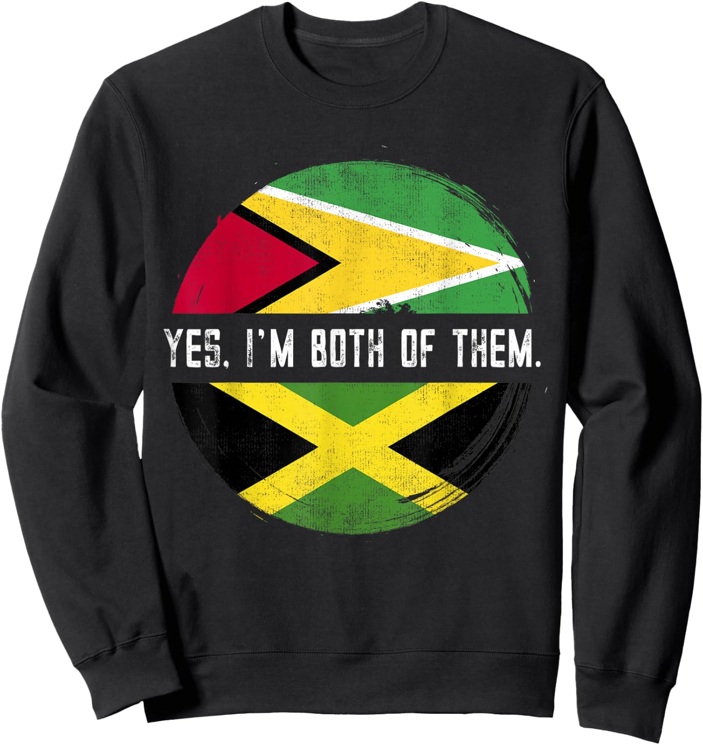 Jamaica Guyana Flag Guyanese Guyana Sweatshirt - Sweatshirt | Black