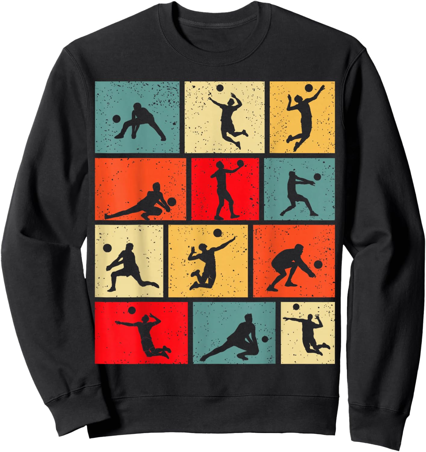 Volleyball Boys Men Youth Sweatshirt - Sweatshirt | Black