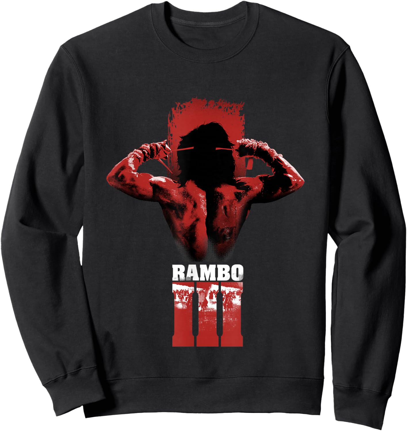 Rambo III Tying Headband Sweatshirt - Sweatshirt | Black