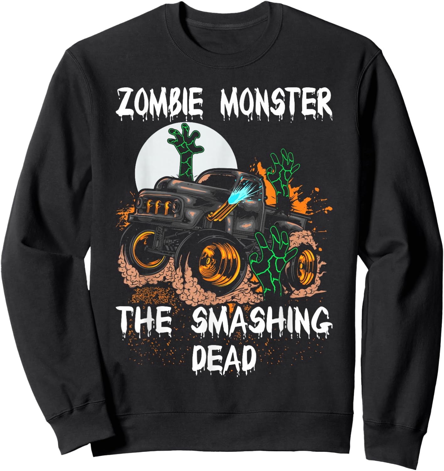 Zombie Monster Truck The Smashing Dead Sweatshirt - Sweatshirt | Black