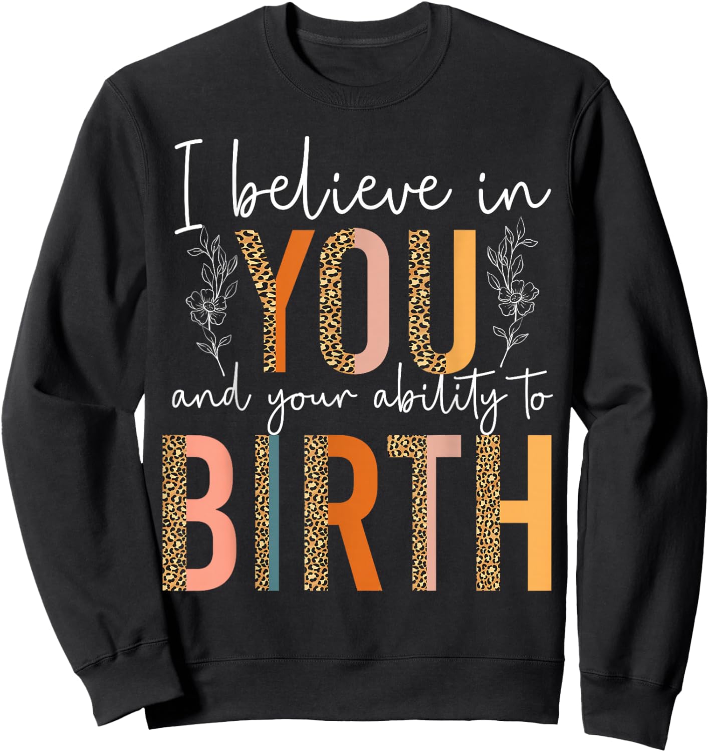 LD Labour And Delivery Nurse Midwife Birth Worker Doula Sweatshirt - Sweatshirt | Black