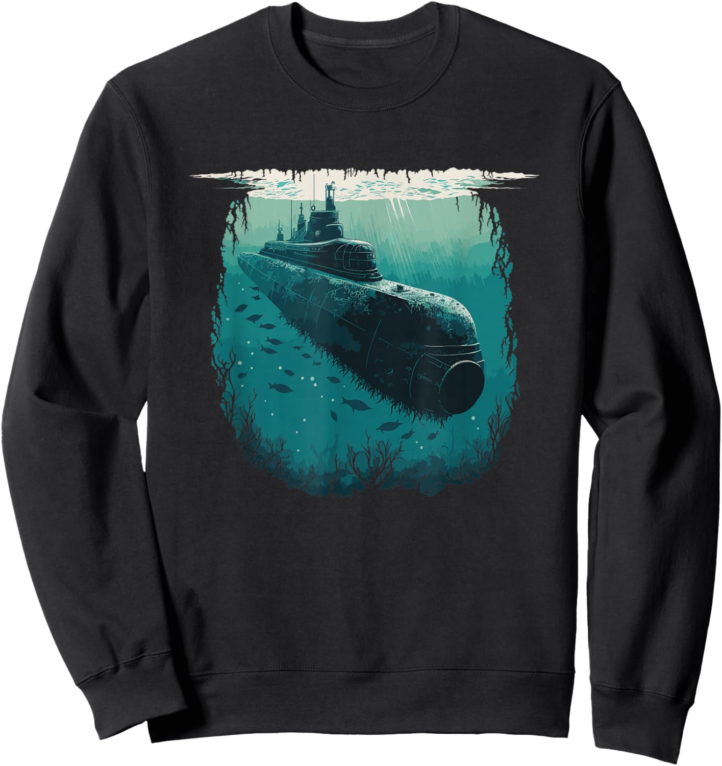 Submariner Veteran Submersible Nuclear-powered Submarine Sweatshirt - Sweatshirt | Black