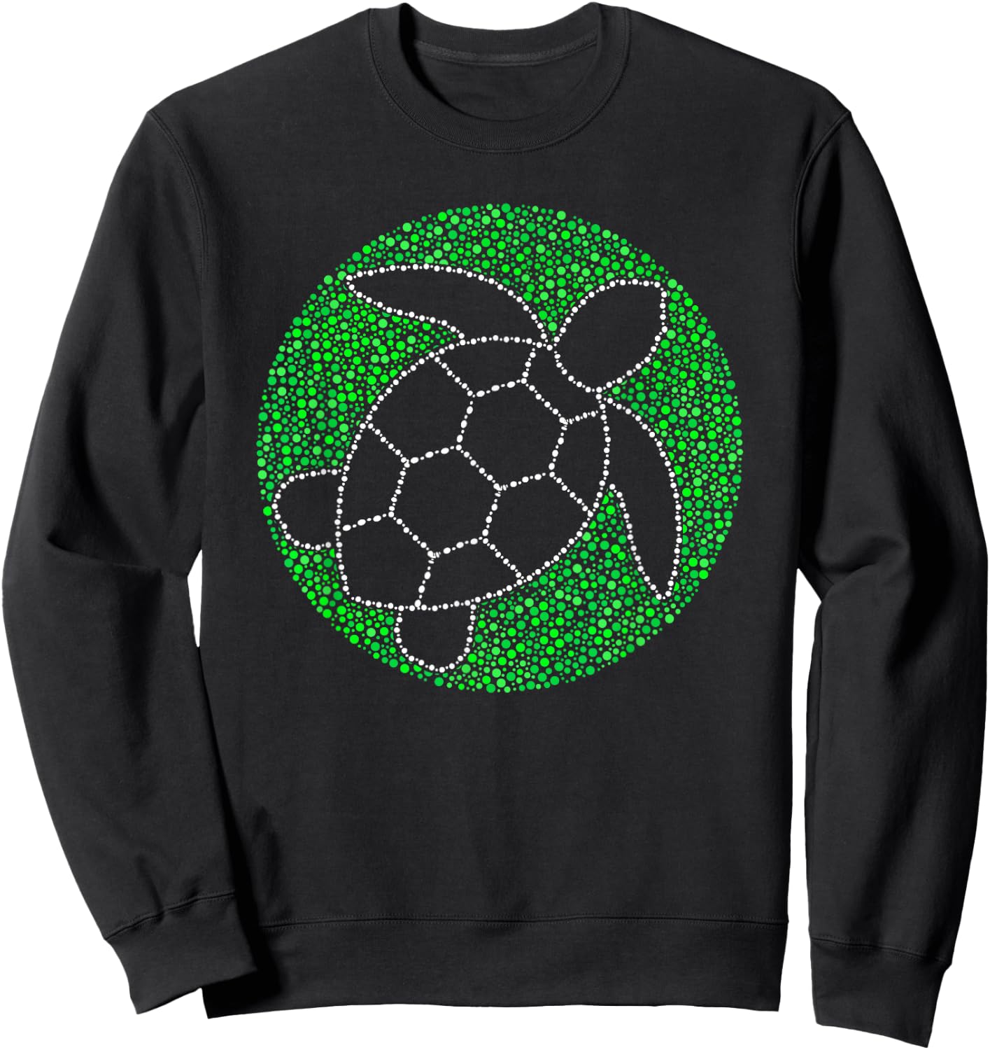 Sea Turtle Green Polka Dot Day 2023 Boys Girls Art Teacher Sweatshirt - Sweatshirt | Black