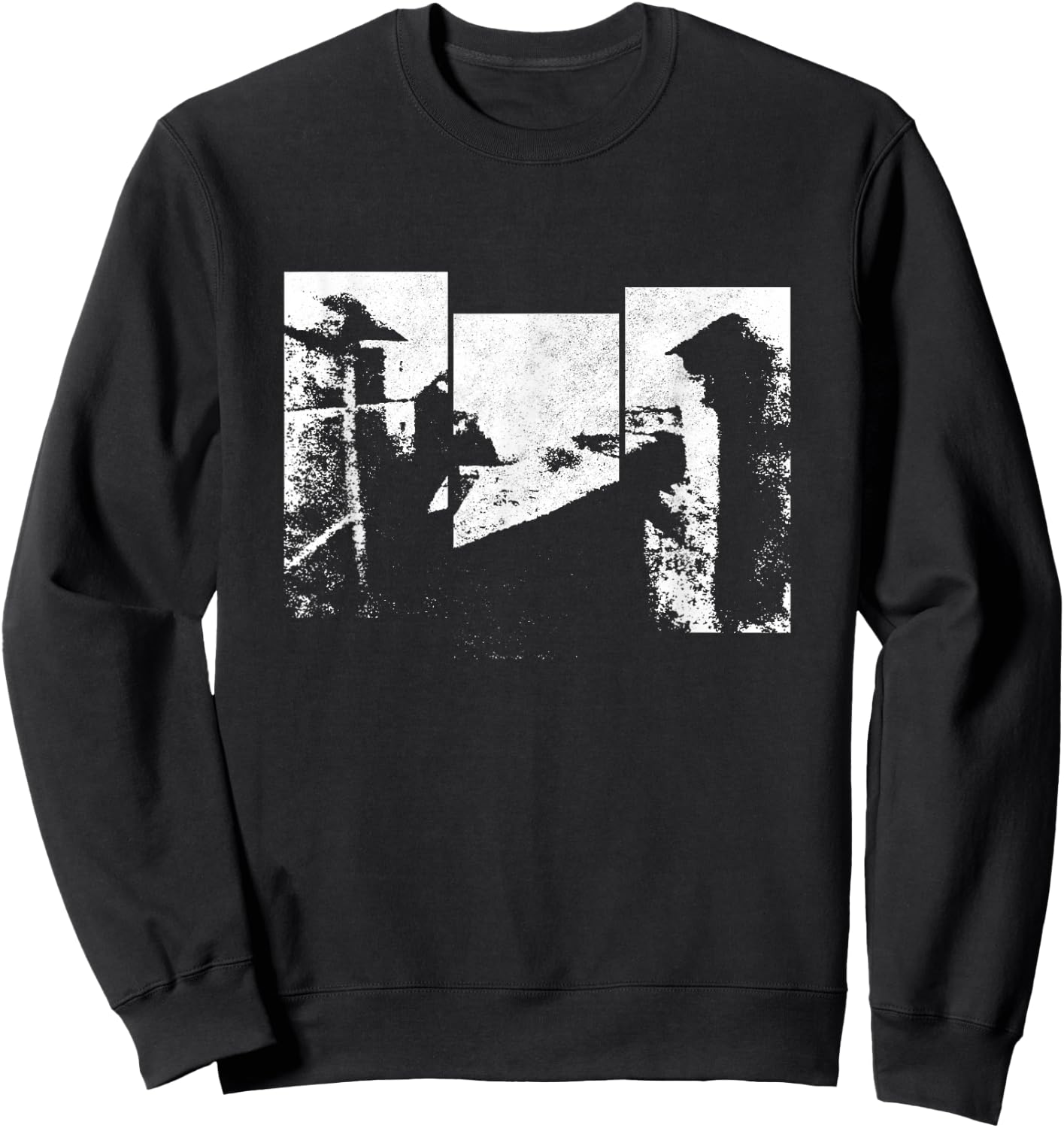 Nicéphore Niépce View From The Window At Le Gras Photography Sweatshirt - Sweatshirt | Black