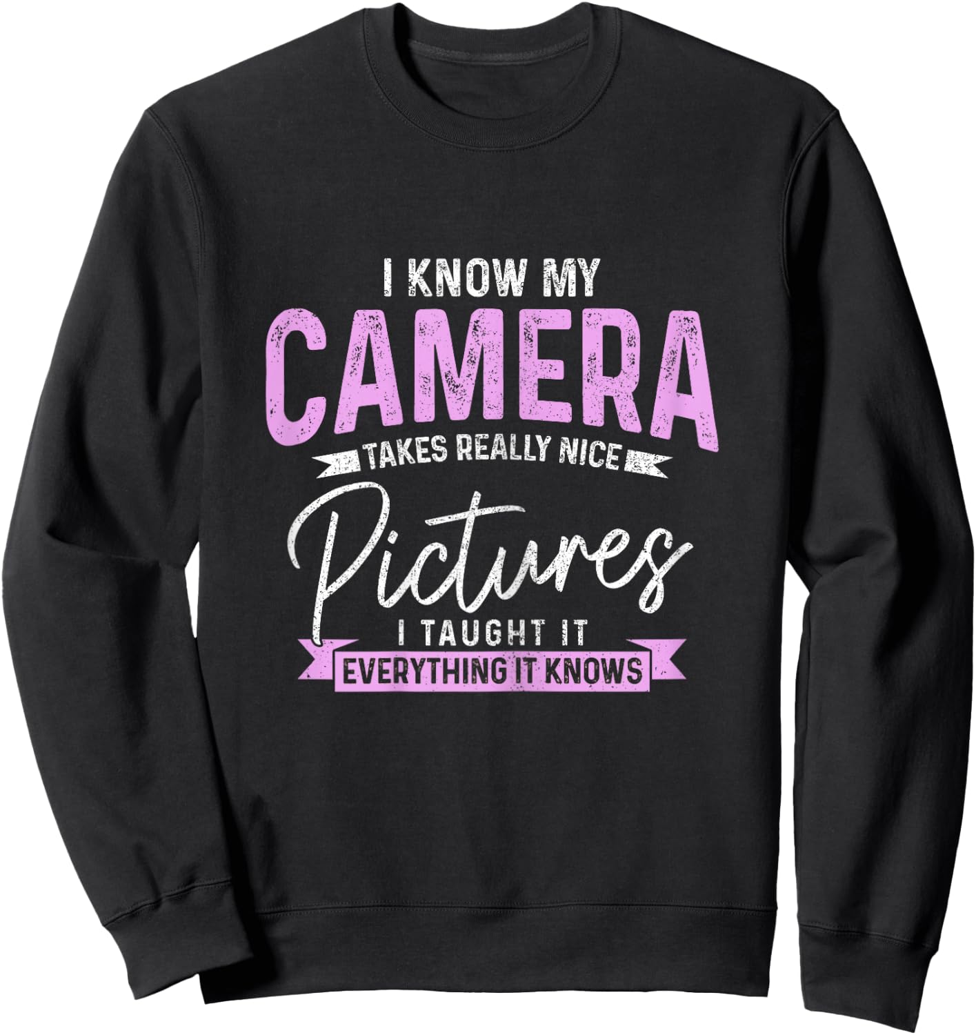 Funny Photographer Vintage Camera Funny Photography Sweatshirt - Sweatshirt | Black