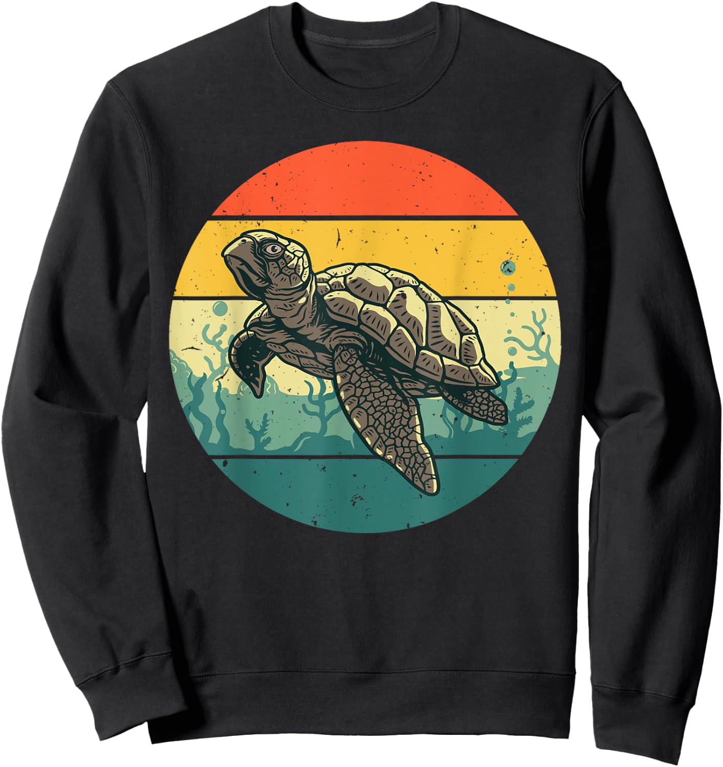 Cool Sea Turtle Women Tortoise Sea Animal Zookeeper Sweatshirt - Sweatshirt | Black