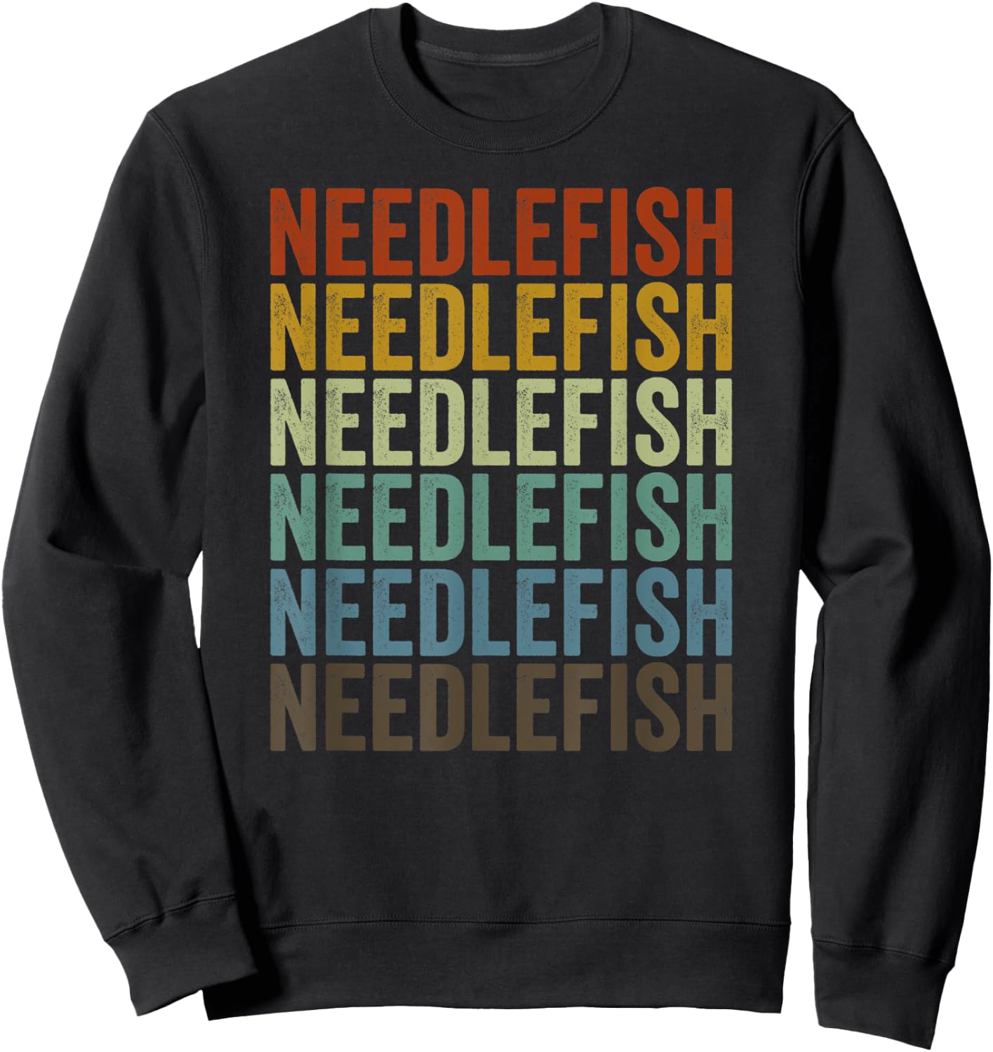 Needlefish Retro Sweatshirt - Sweatshirt | Black