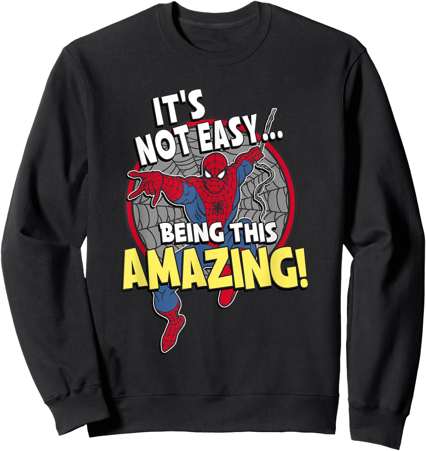 Marvel Comics Retro Classic Spider-Man! Being Amazing! Sweatshirt - Sweatshirt | Black