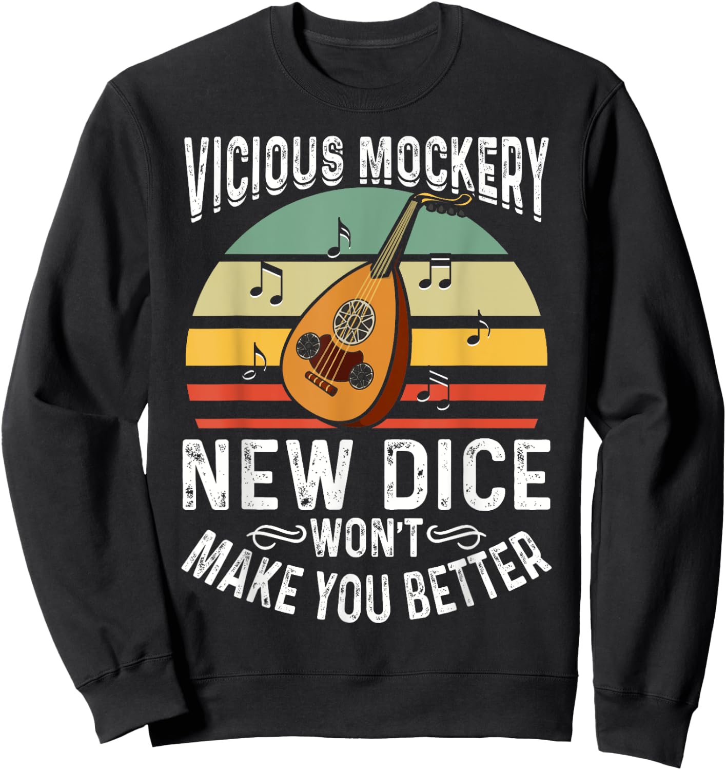 Vicious Mockery Bard Shirt Funny Music Gift Sweatshirt - Sweatshirt | Black