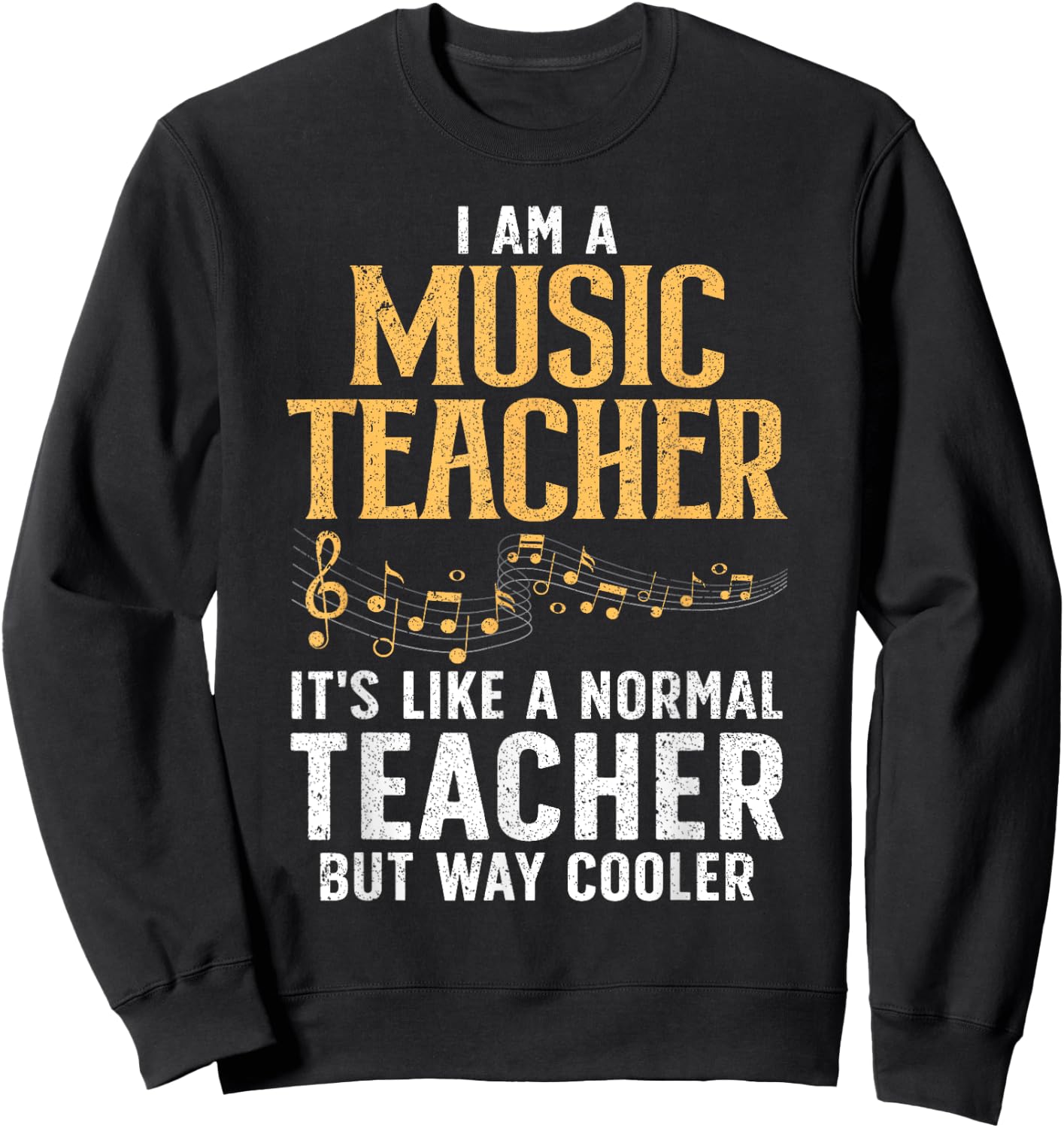 Cool Music Teacher Art Women School Orchestra Coach Sweatshirt - Sweatshirt | Black