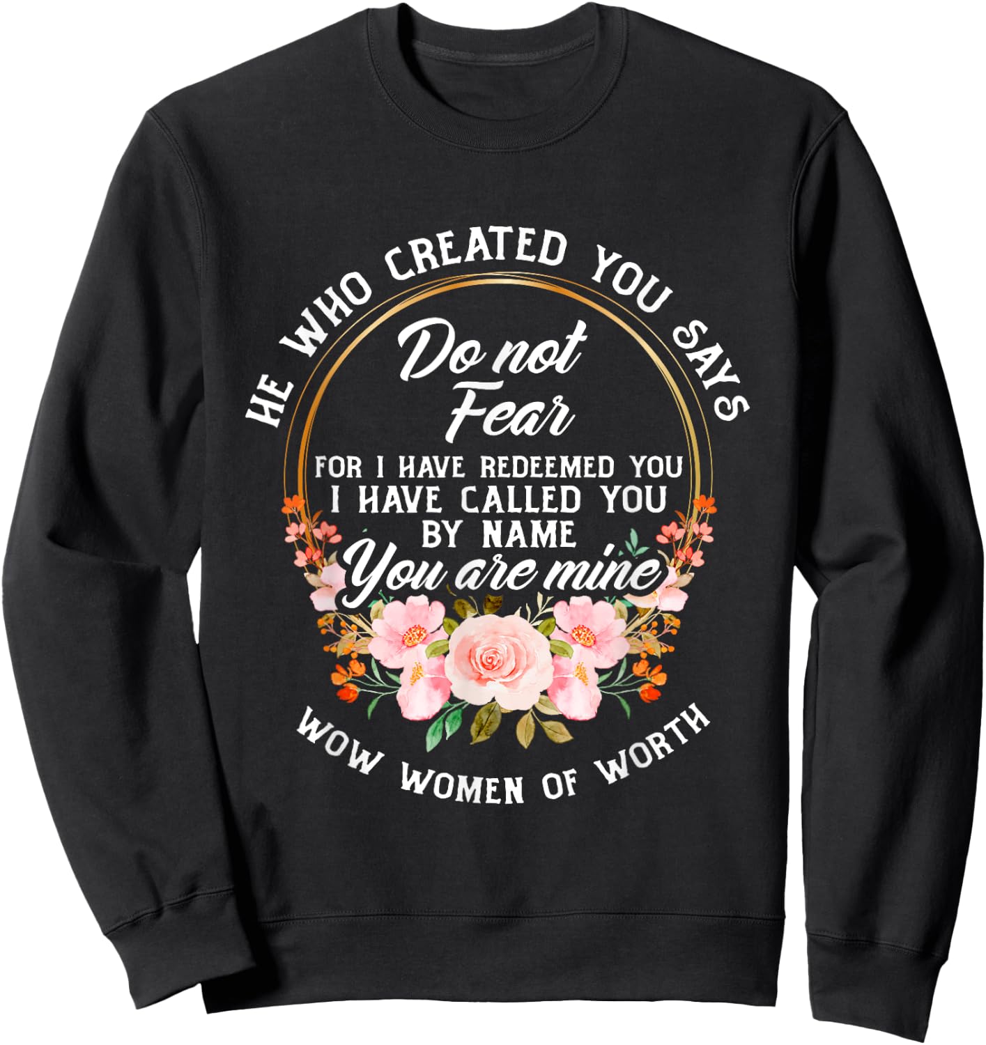 Bible Verse Women Of Worth Christian Sweatshirt - Sweatshirt | Black