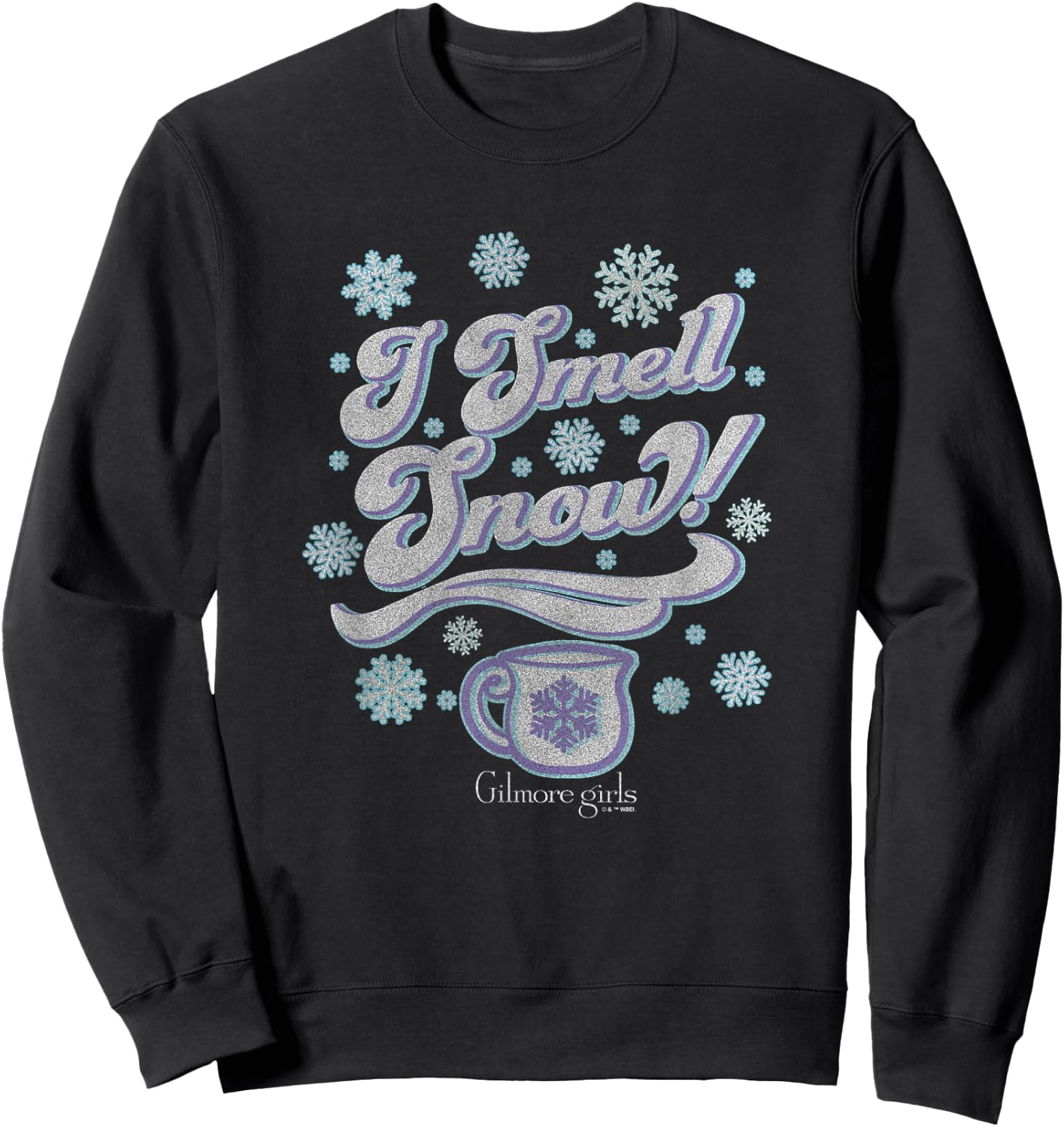 Gilmore Girls Christmas I Smell Snow! Vintage Logo Sweatshirt - Sweatshirt | Black