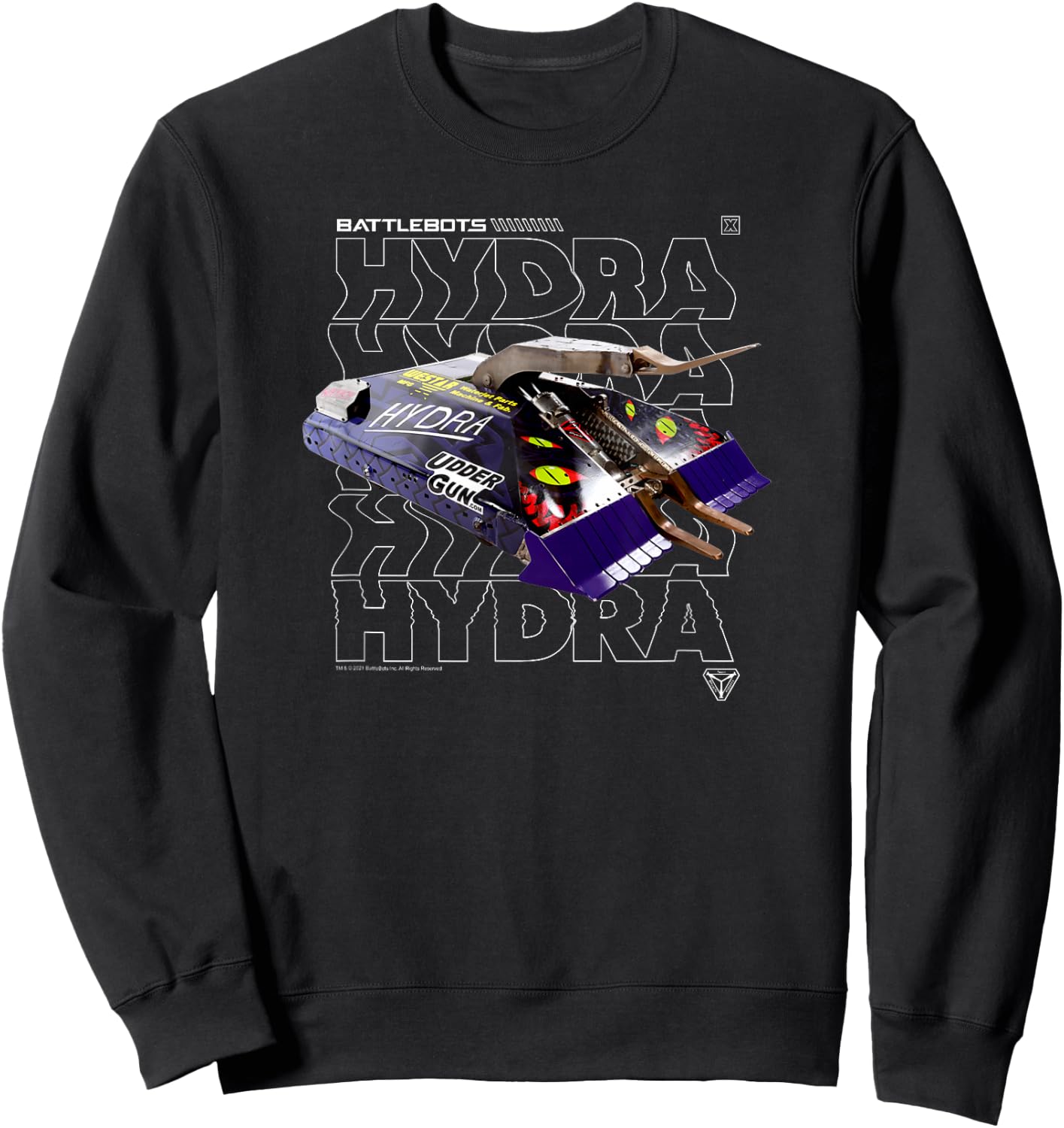 BattleBots Hydra BattleBot Logo Stack Sweatshirt - Sweatshirt | Black