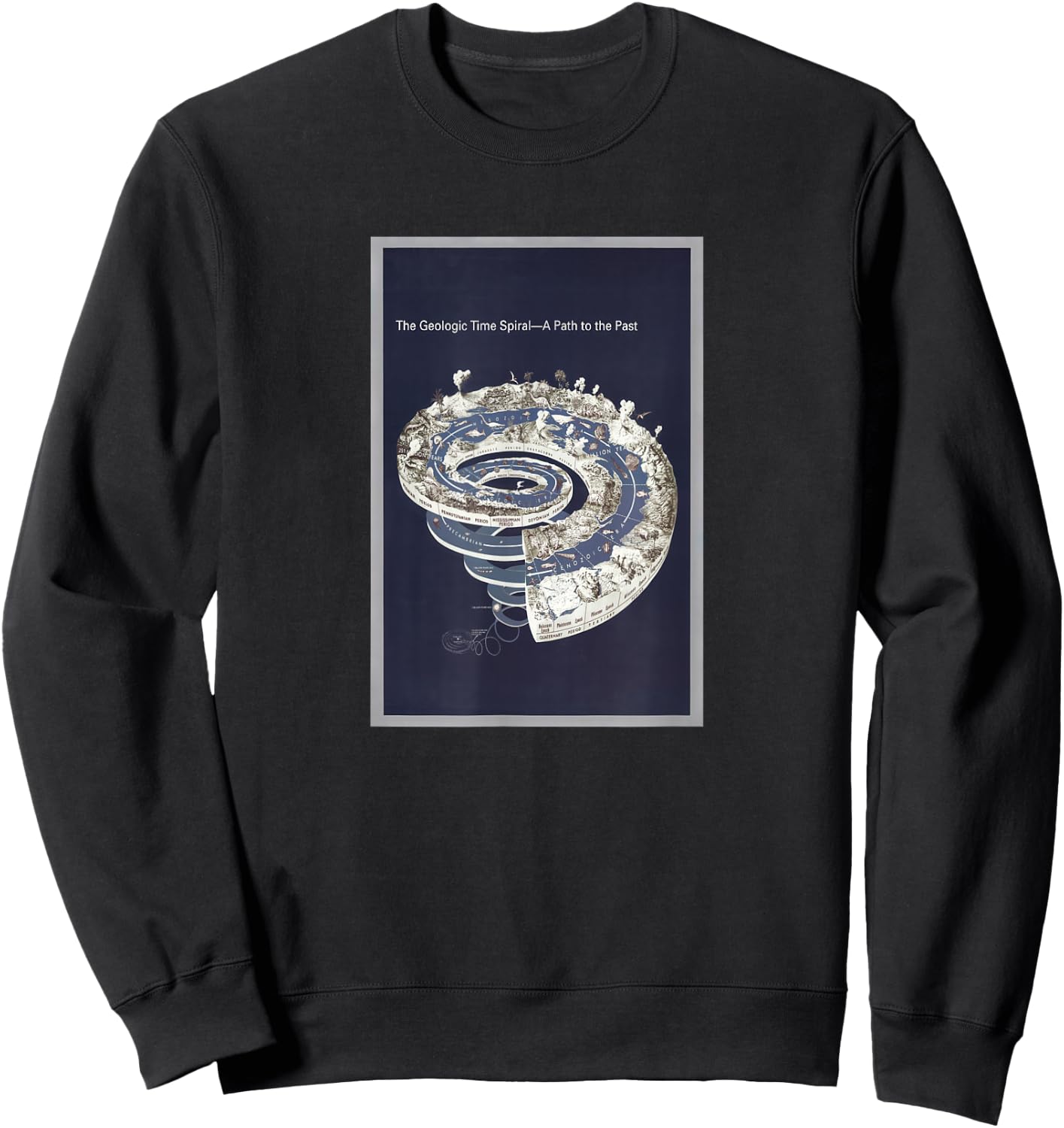 Geologic Timeline Diagram (2008) Sweatshirt - Sweatshirt | Black