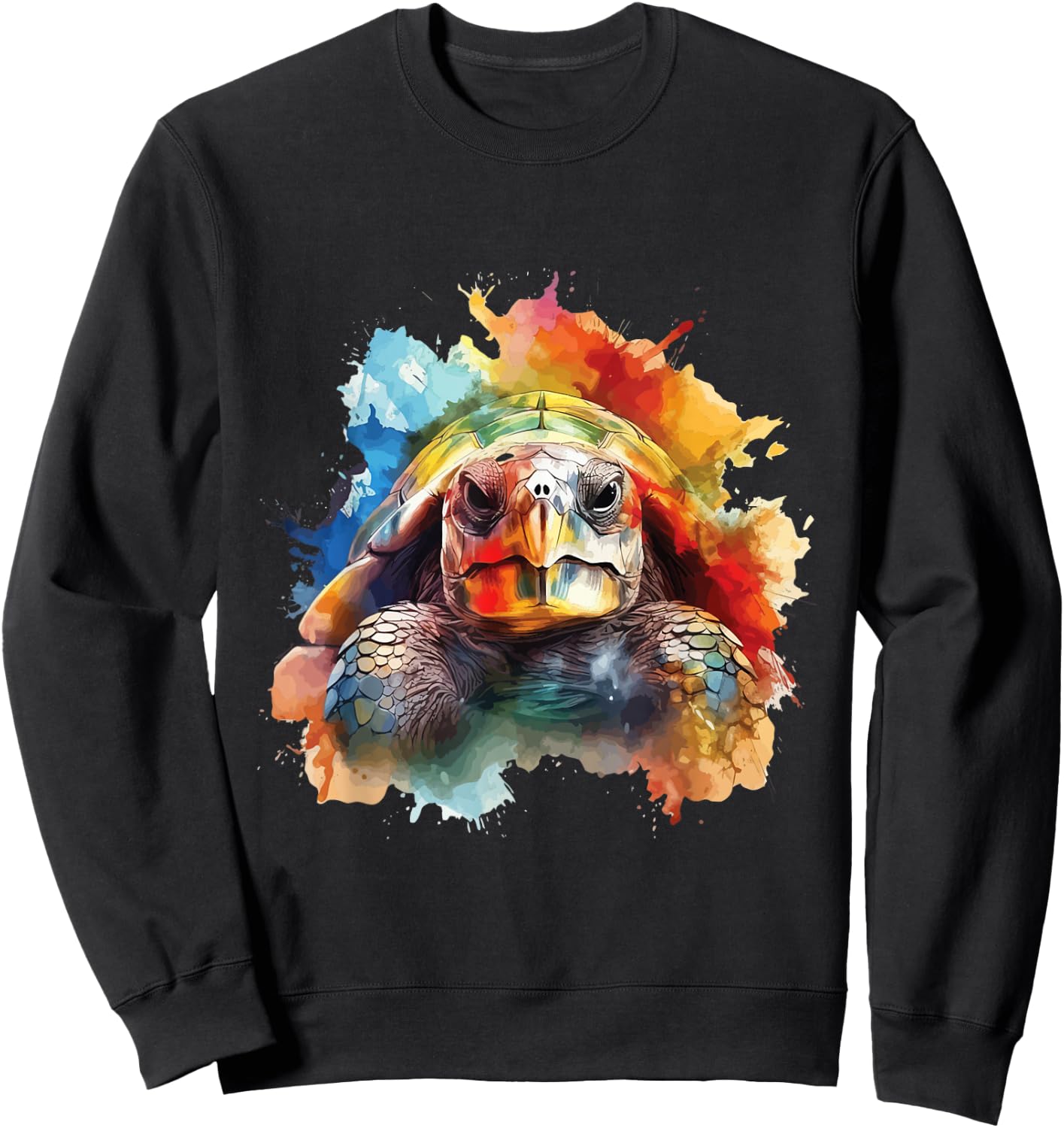 Colorful Turtles - Animal Pet Owner Wildlife Nature Lover Sweatshirt - Sweatshirt | Black