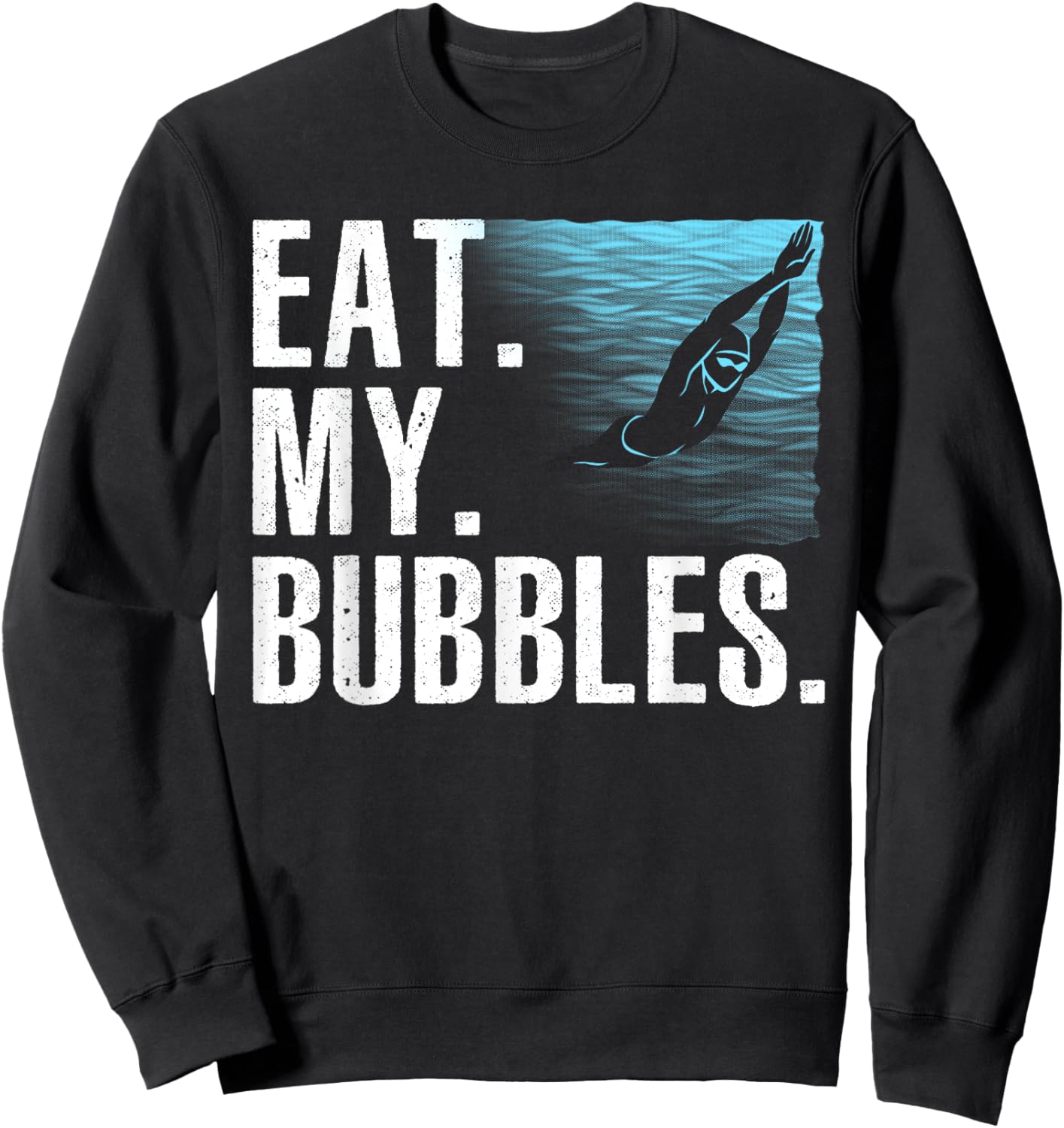 Funny Swimming Art Women Swim Coach Rescue Swimmer Sweatshirt - Sweatshirt | Black