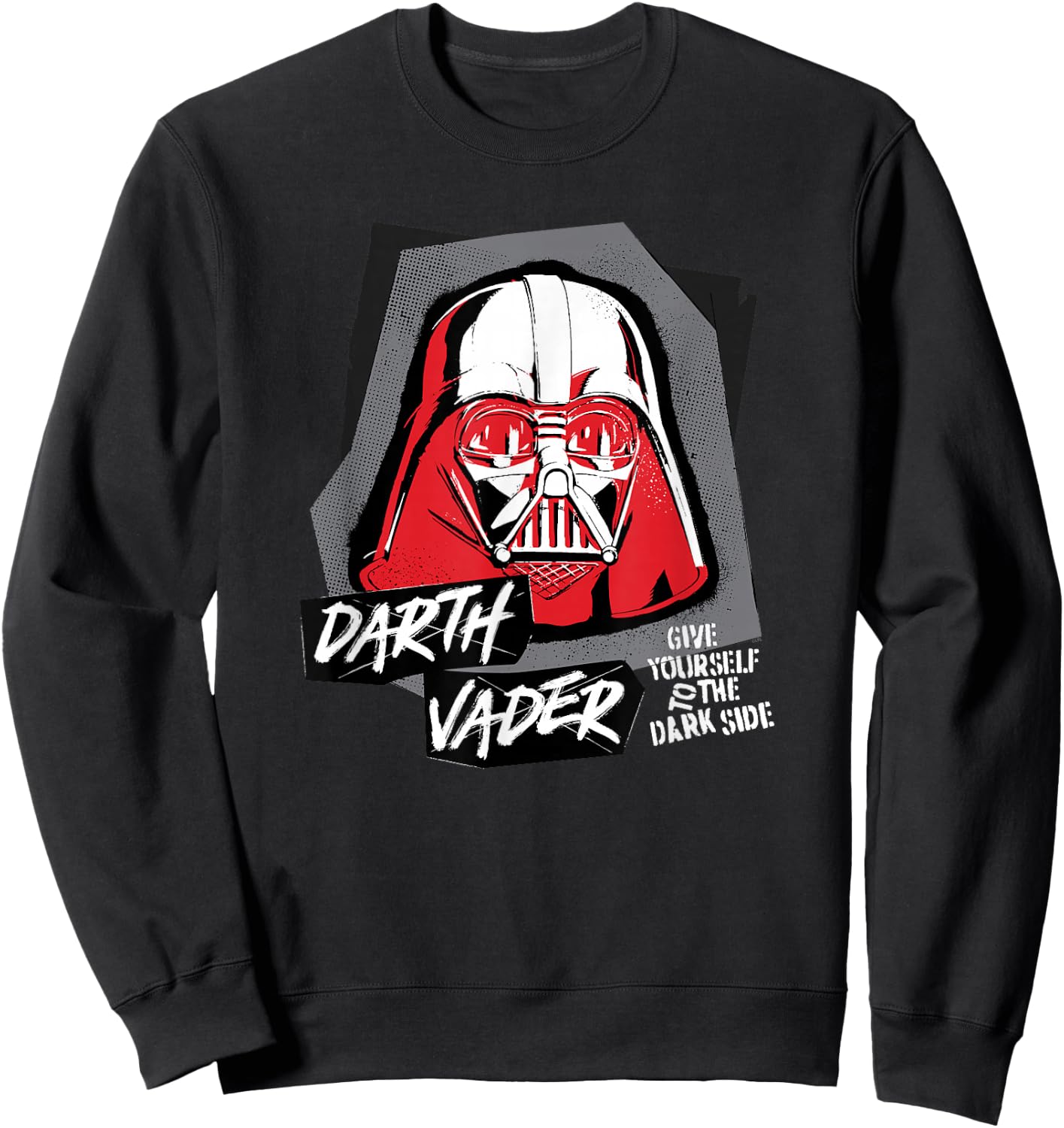 Star Wars Darth Vader Helmet Give Yourself to the Dark Side Sweatshirt - Sweatshirt | Black