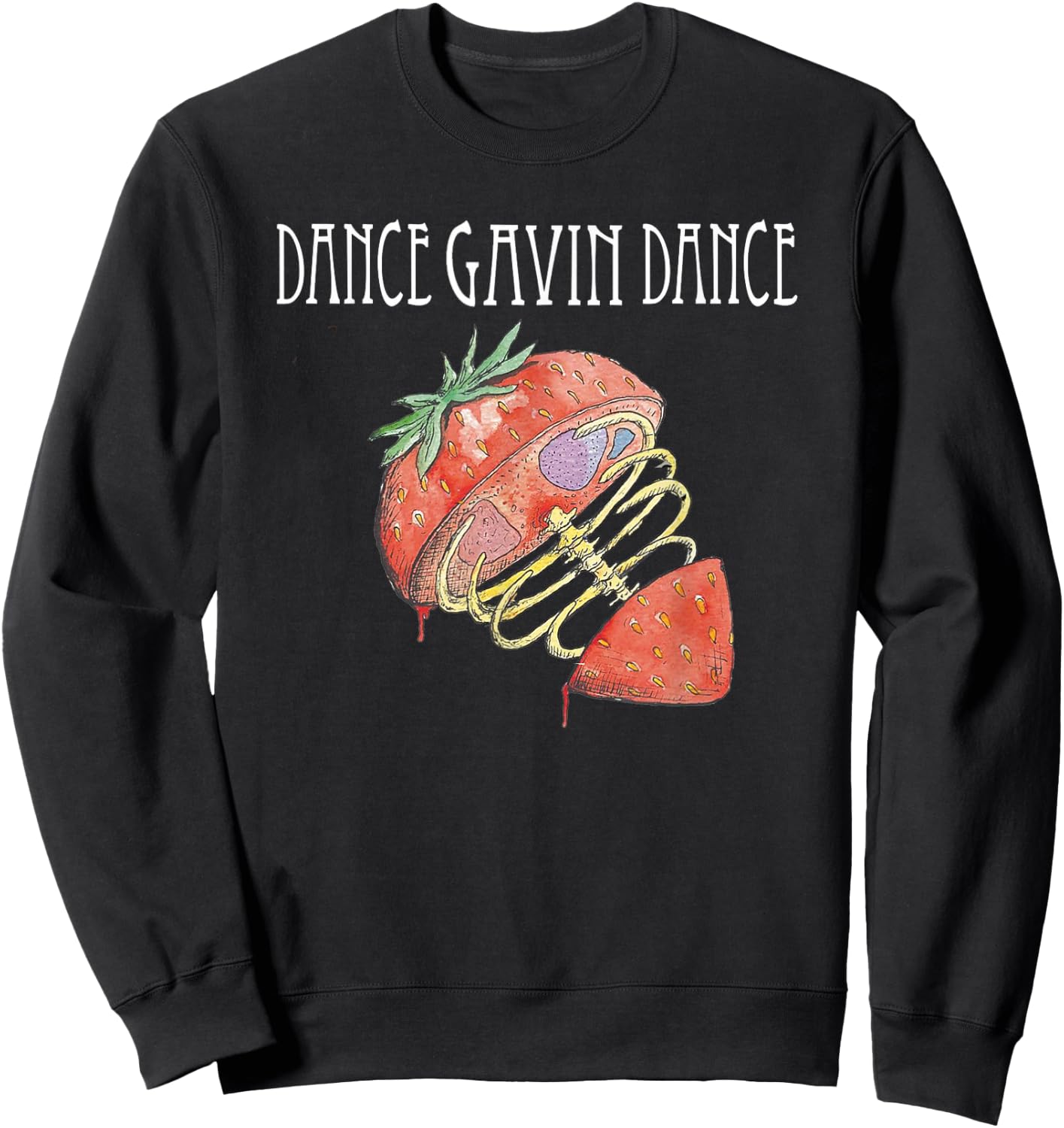 Dance Gavin Dance Merch- we own The Night -Dance Gavin Dance Sweatshirt - Sweatshirt | Black