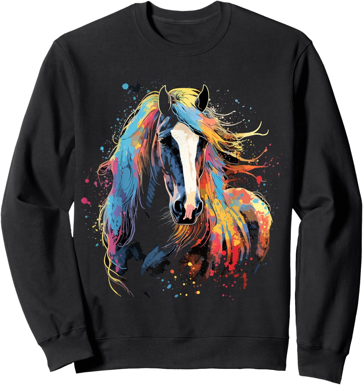 Clydesdale Horse Riding Dressage Show Jumping Horse Stable Sweatshirt - Sweatshirt | Black